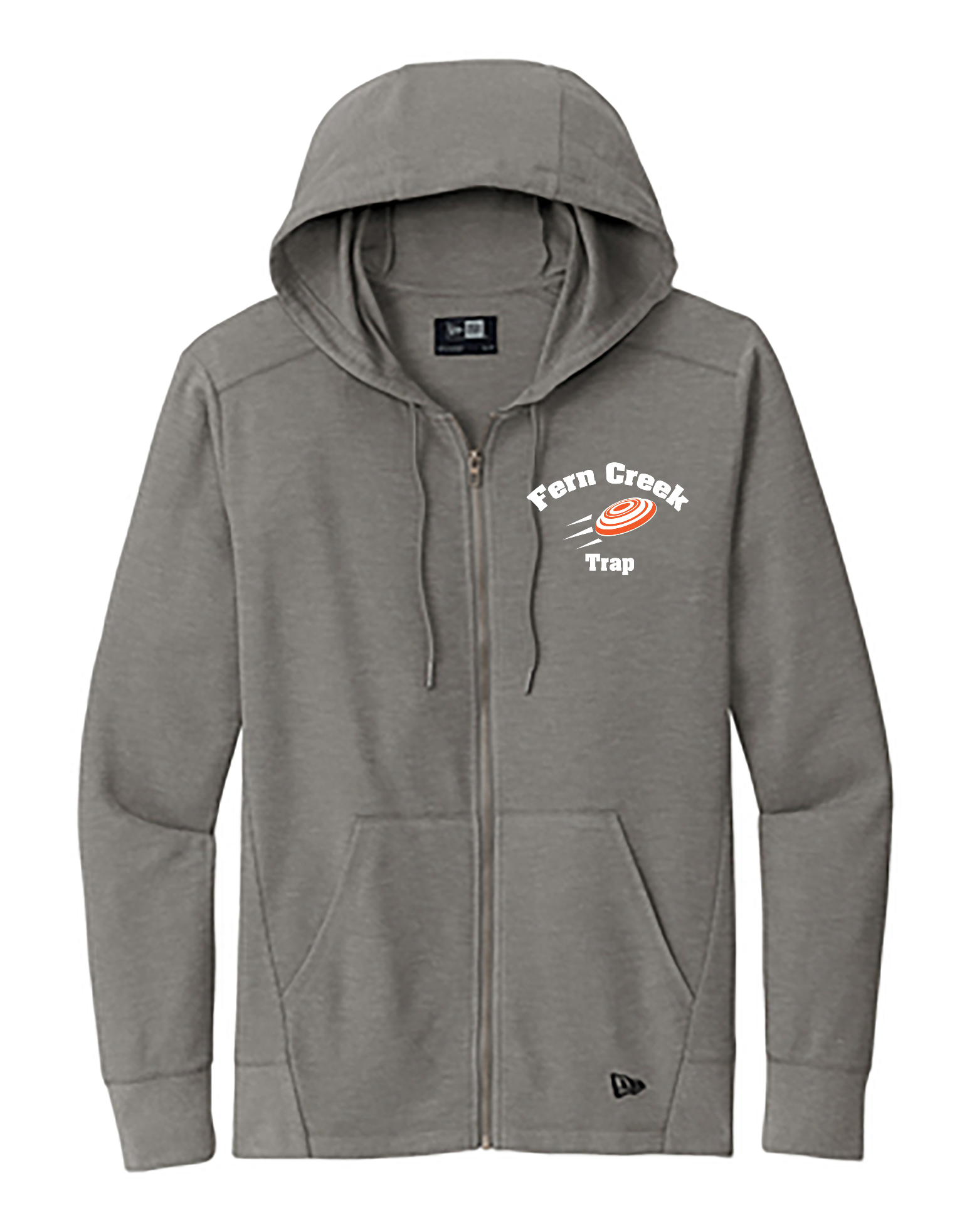 New Era® Thermal Full-Zip Hoodie - NEA141 (White Logo) Screen Print