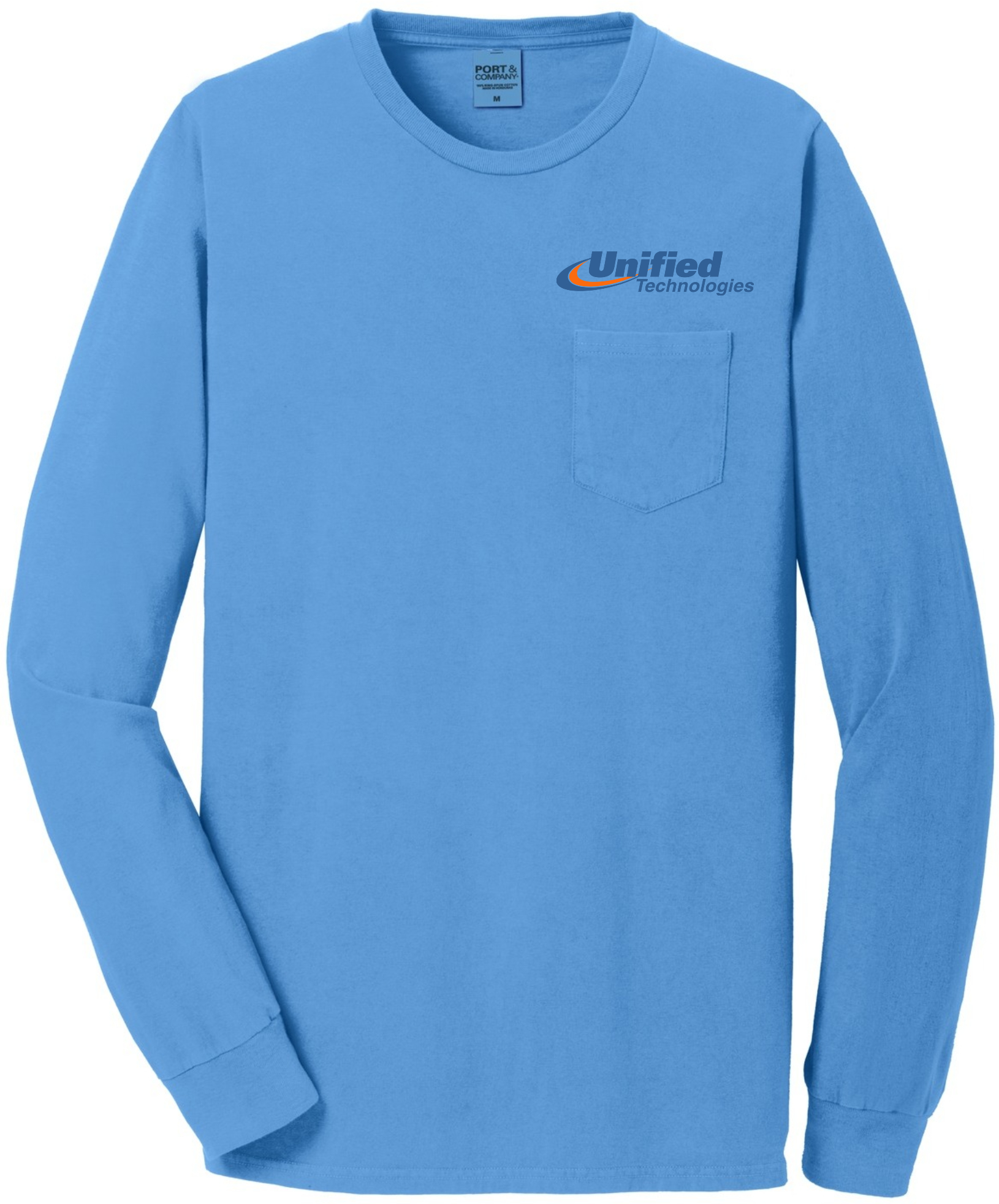 Port & Company® Beach Wash® Garment-Dyed Long Sleeve Pocket Tee - PC099LSP