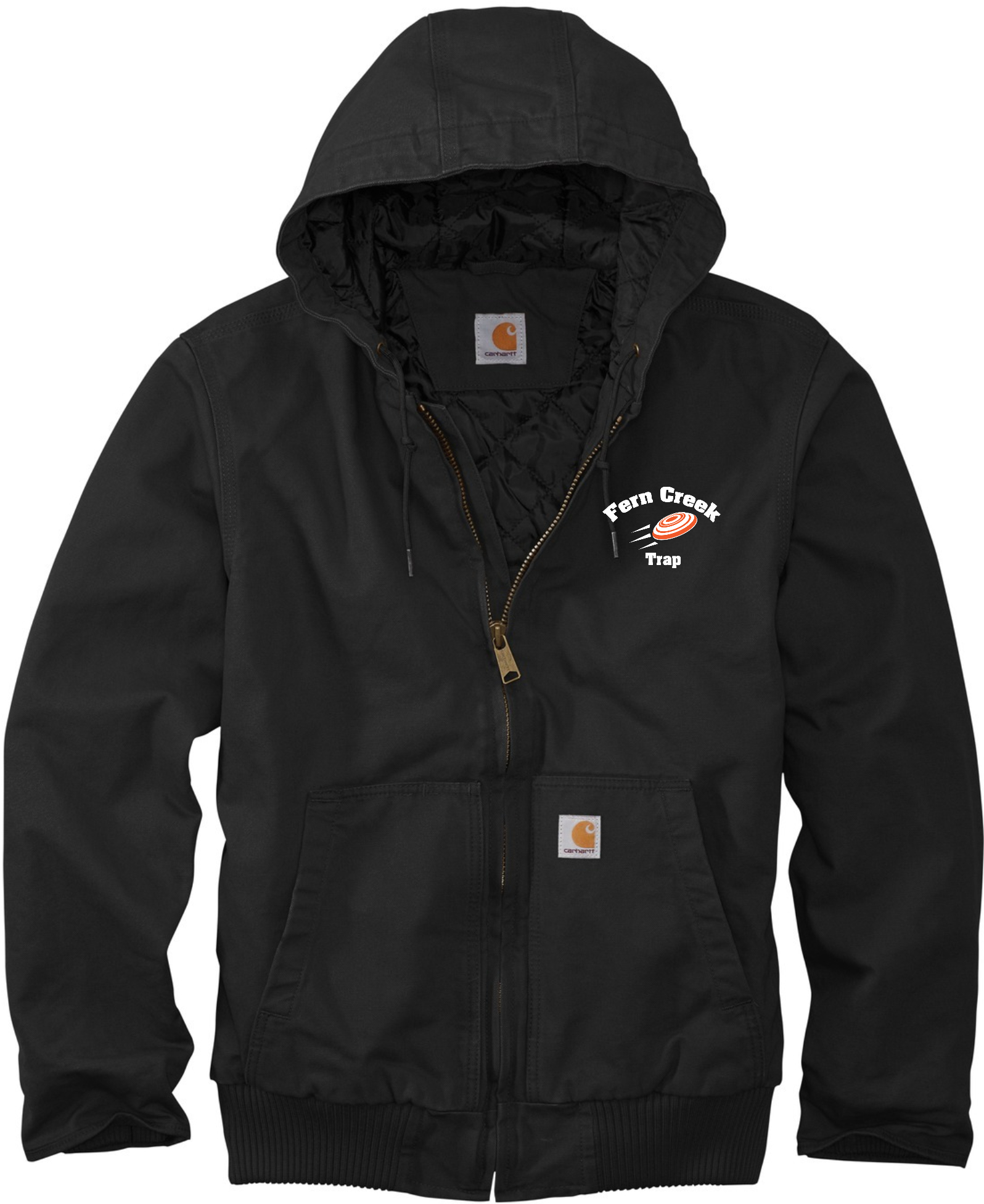 Carhartt® Washed Duck Active Jac - CT104050 (White Logo) Screen Print