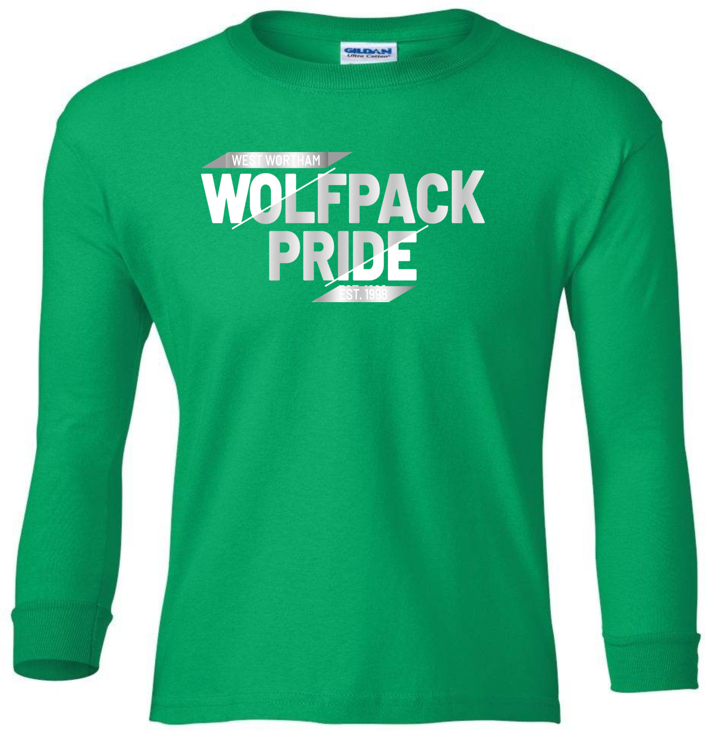 Youth Long Sleeve Cotton Shirt Wolfpack Pride