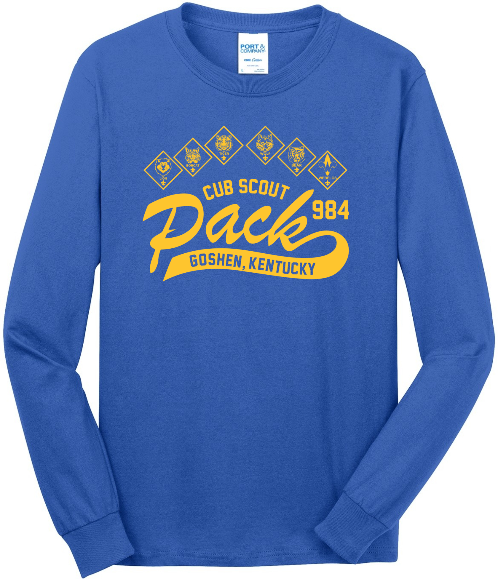 Port & Company® Long Sleeve Core Cotton Tee - PC54LS