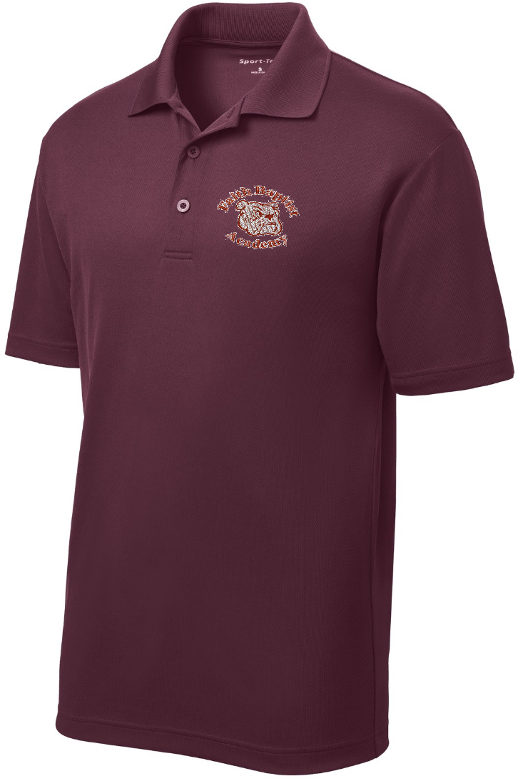 Youth Maroon Faith Baptist Mesh Drifit Polo