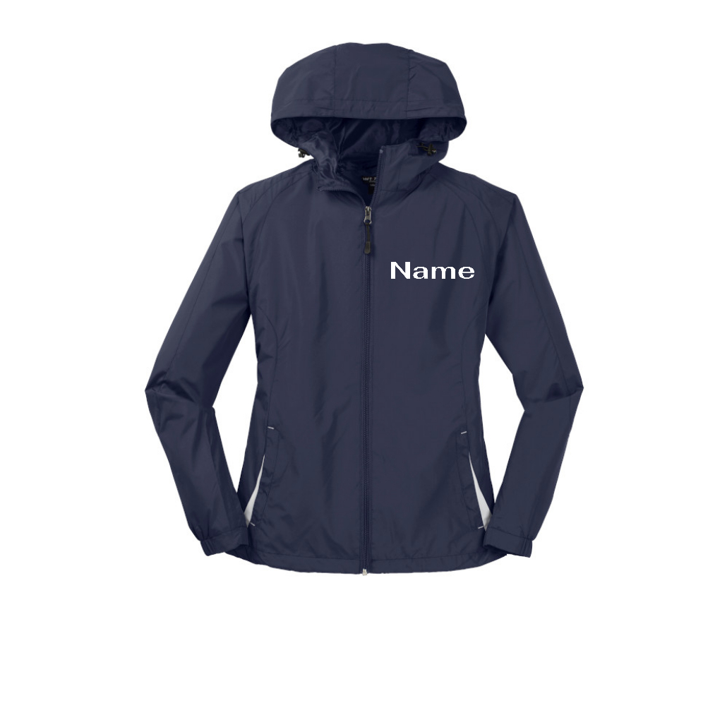 Sport-Tek Ladies Colorblock Hooded Raglan Jacket