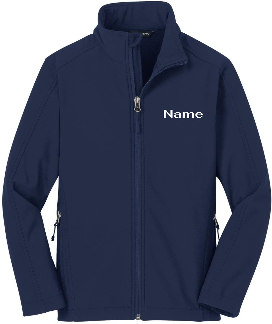 Port Authority Youth Textured Soft Shell Jacket