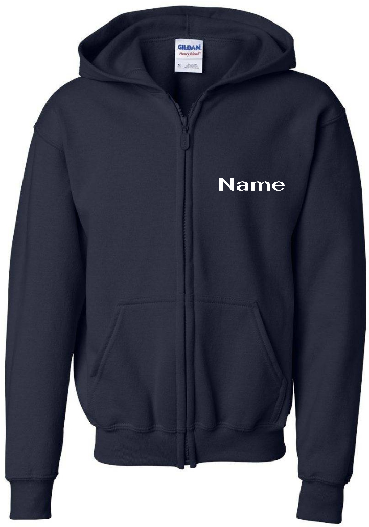 Gildan Youth Heavy Blend Full-Zip Hoodie