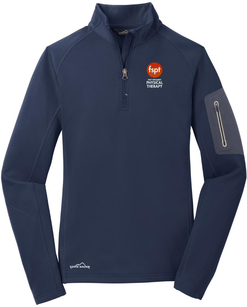 Eddie Bauer LADIES 1/2 zip perf fleece