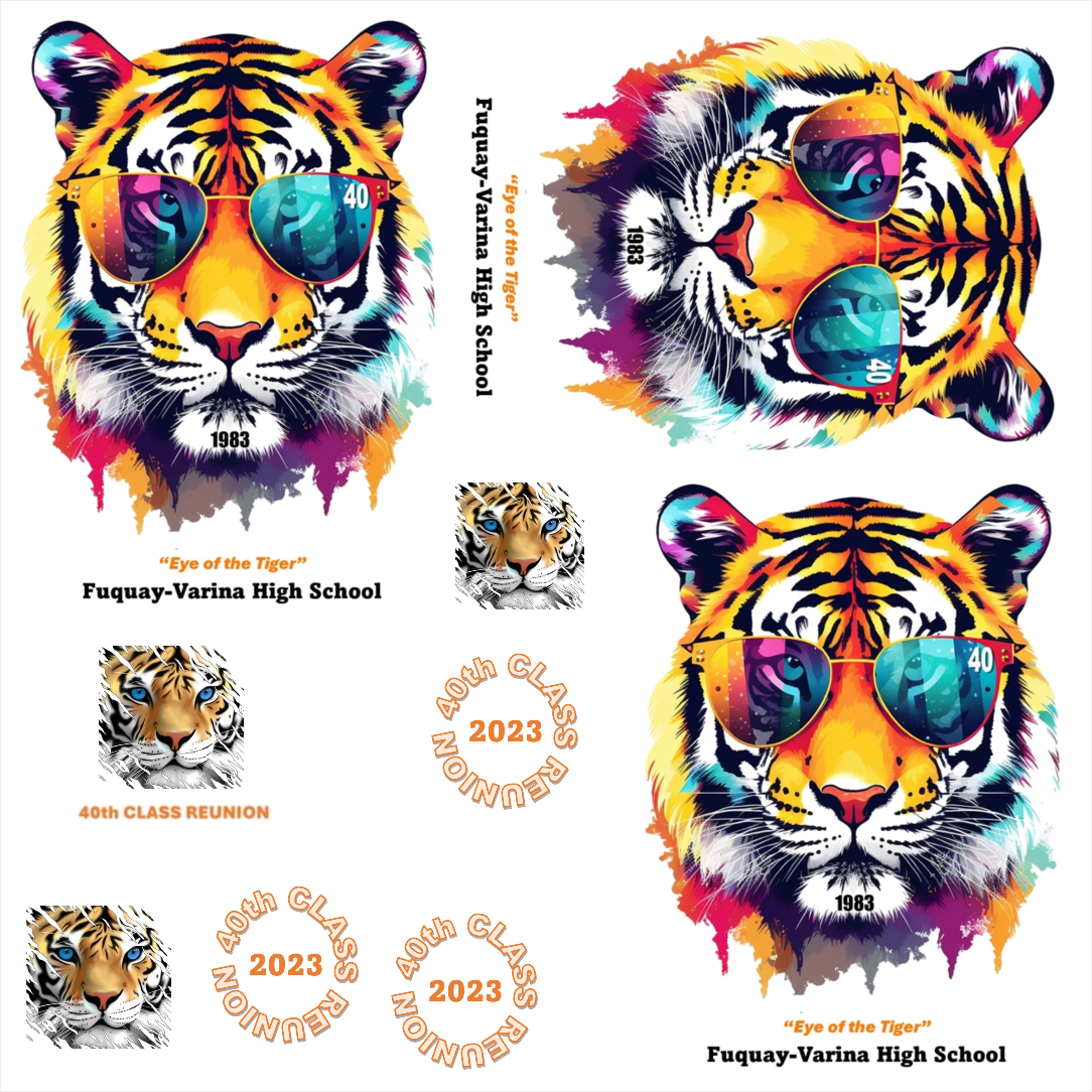colorful tigers