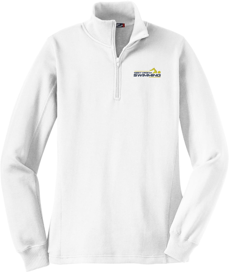 WV Swim EMB on LADIES 1/4 zip SWEATSHIRT