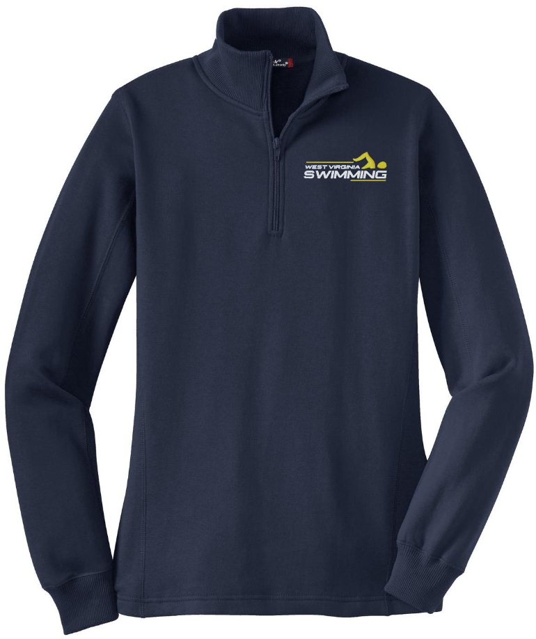 WV Swim EMB on LADIES 1/4 zip SWEATSHIRT