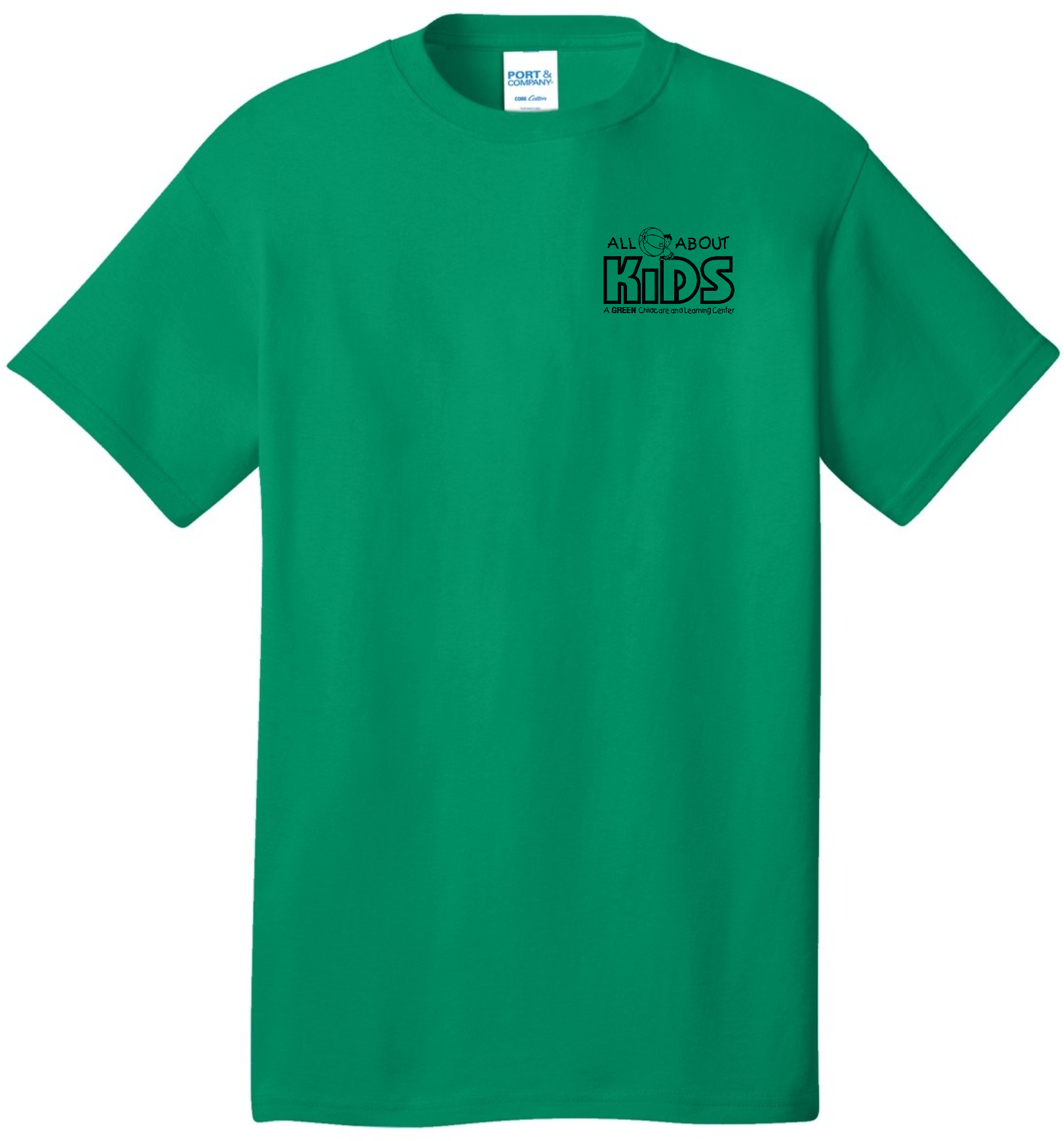 Port & Company® Core Cotton Tee – PC54 (Black Logo)