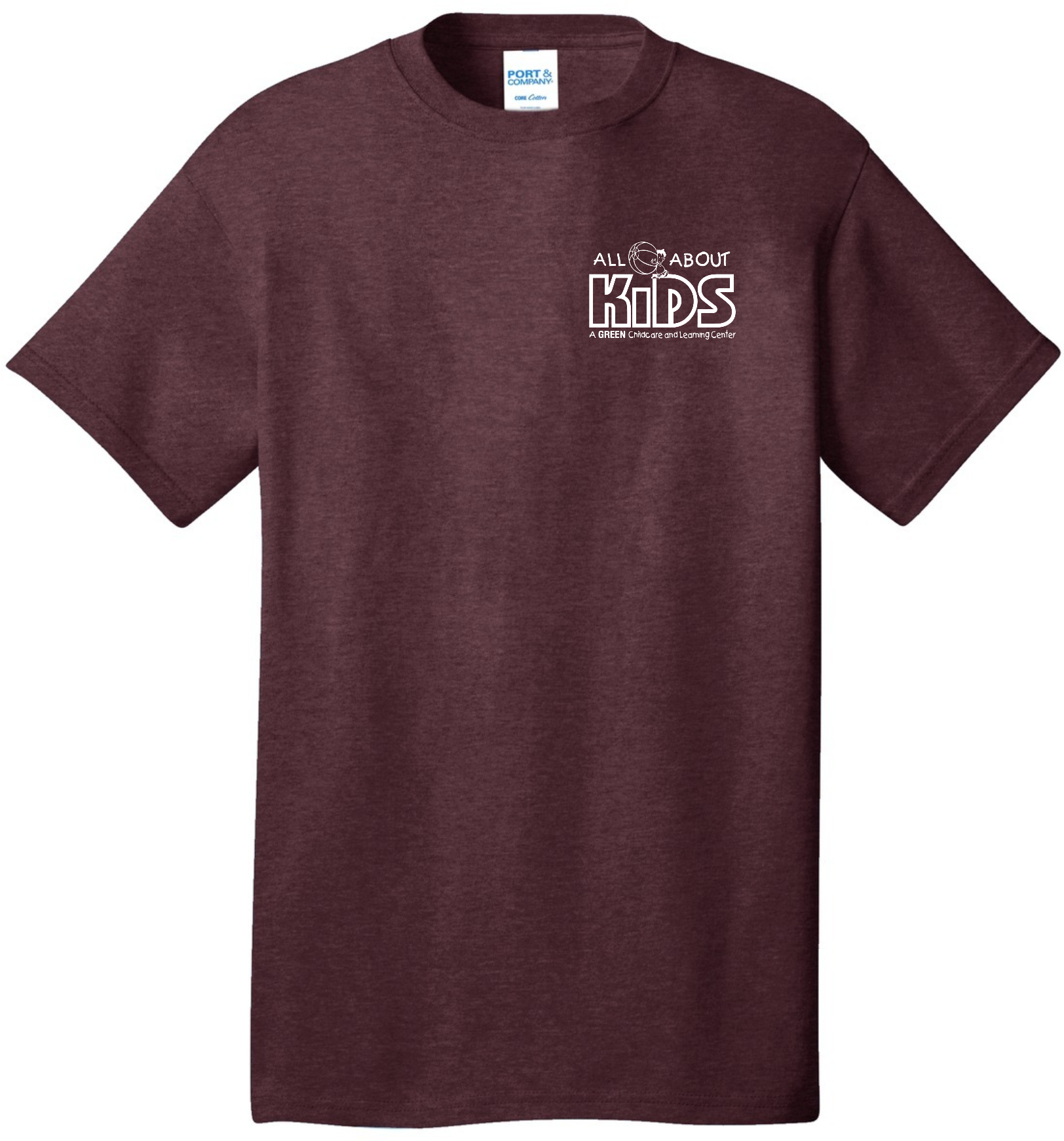 Port & Company® Core Cotton Tee – PC54 (White Logo)