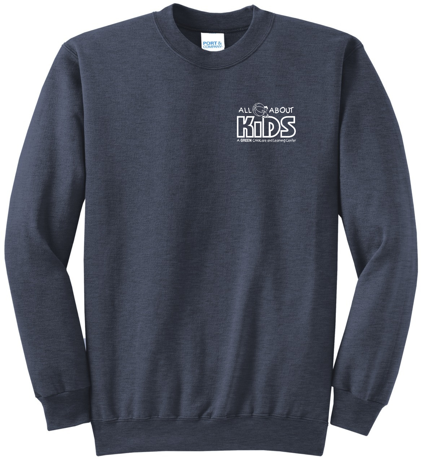 Port & Company® Core Fleece Crewneck Sweatshirt – PC78 (White Logo)