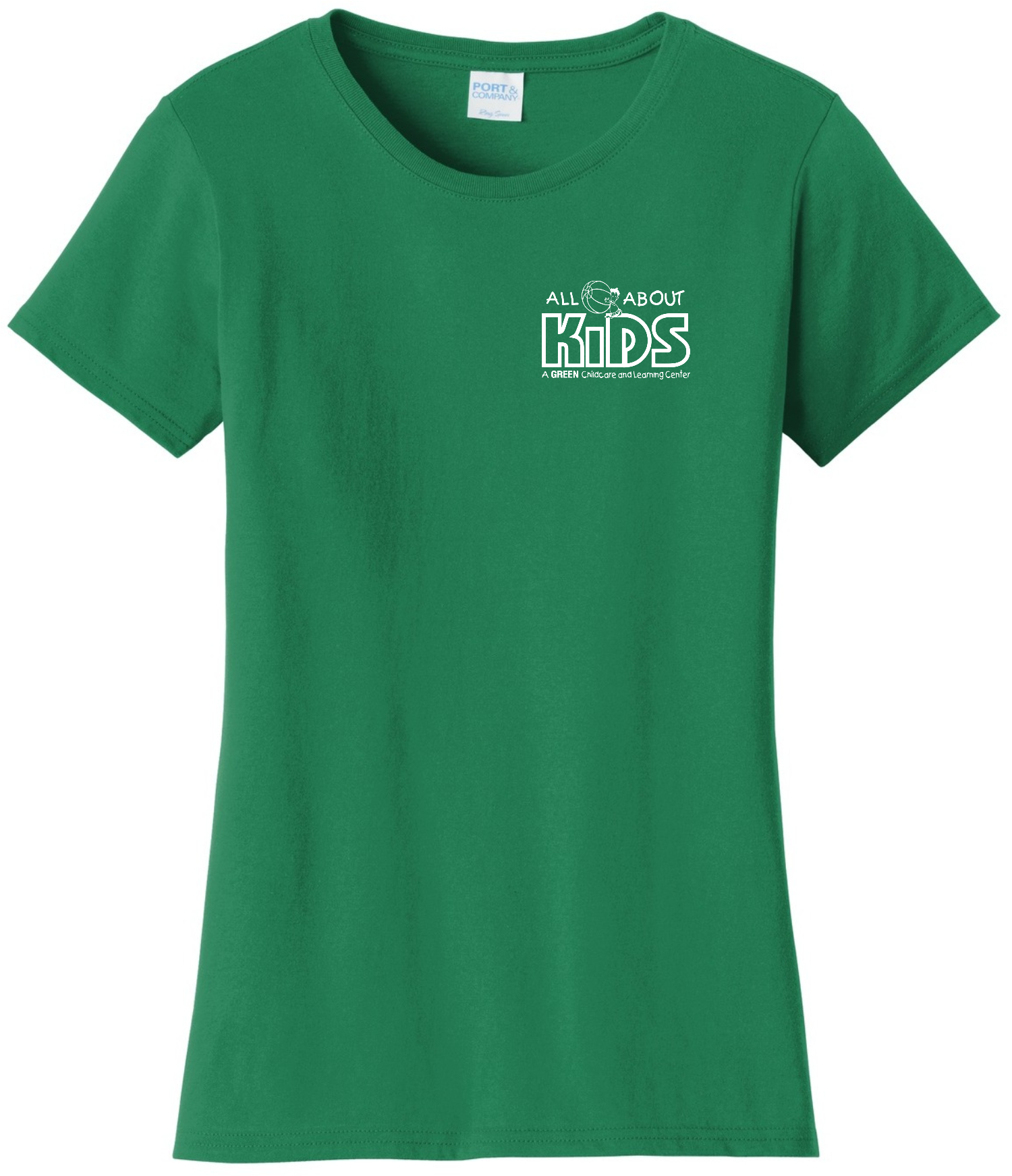 Port & Company® Ladies Fan Favorite™ Tee – LPC450 (White Logo)