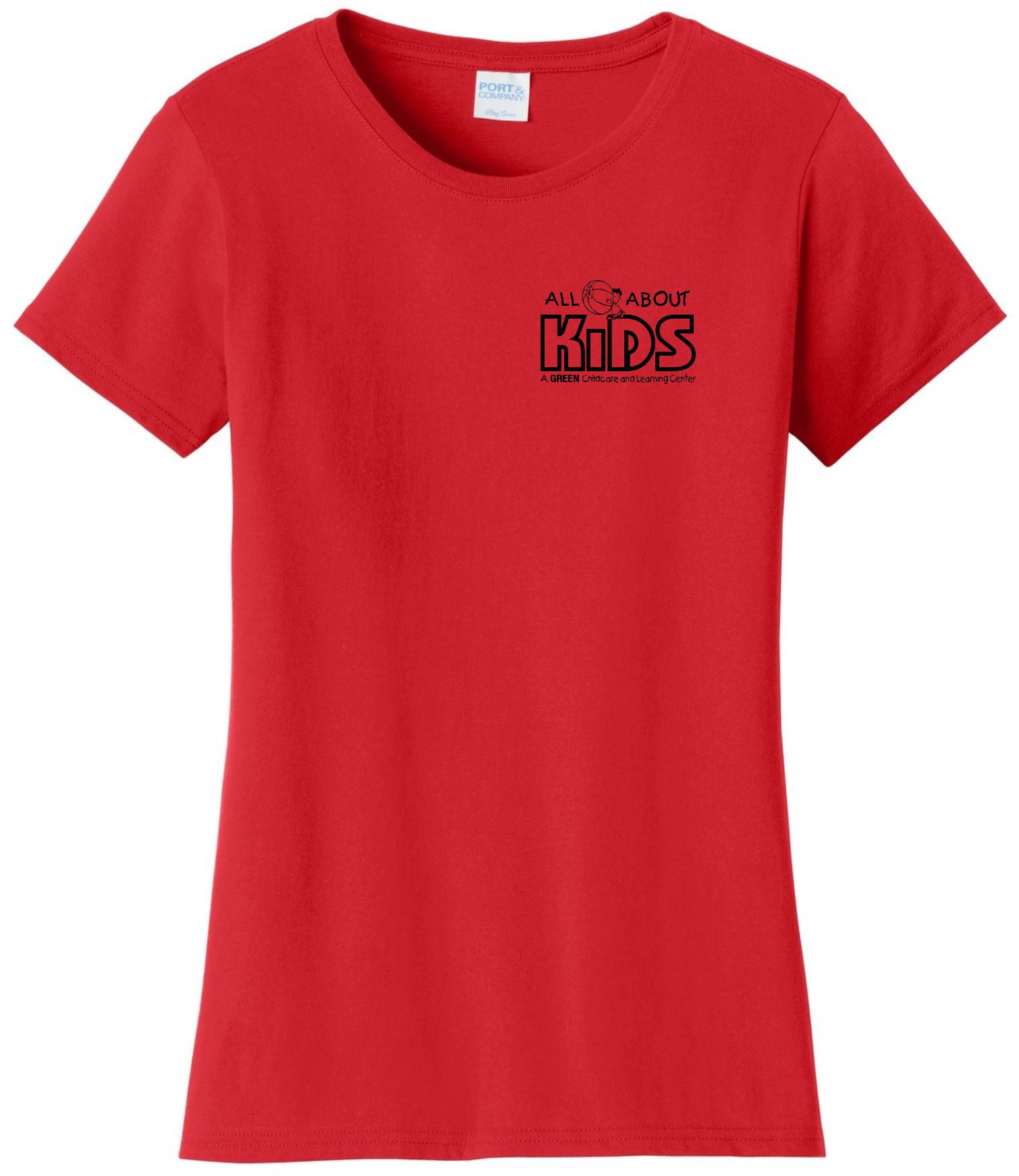 Port & Company® Ladies Fan Favorite™ Tee – LPC450 (Black Logo)