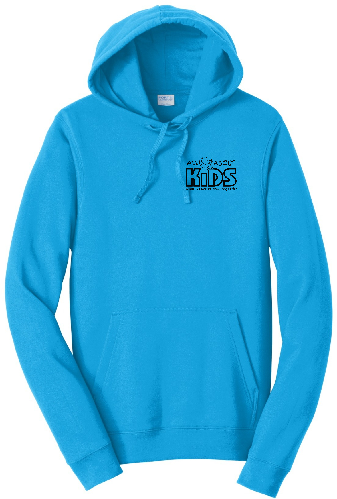 Port & Company® Fan Favorite™ Fleece Pullover Hooded Sweatshirt – PC850H (Black Logo)