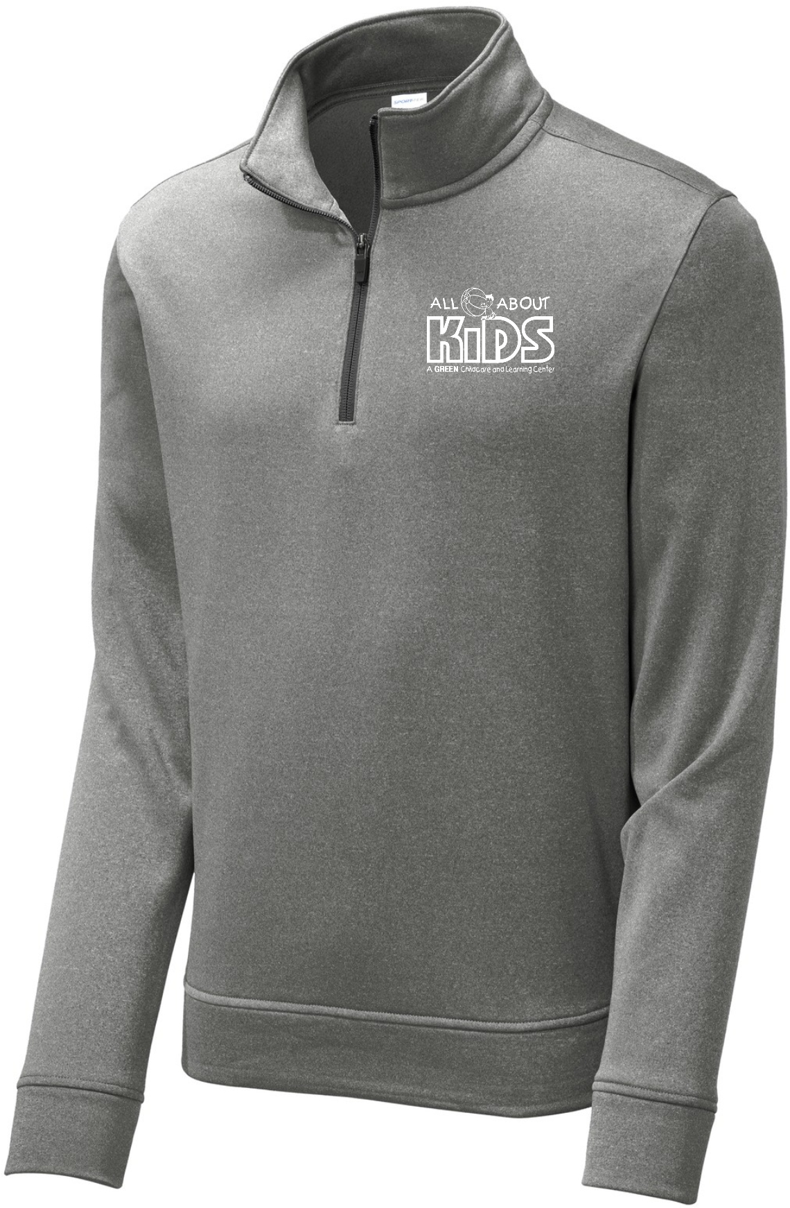 Sport-Tek ® PosiCharge ® Sport-Wick ® Heather Fleece 1/4-Zip Pullover – ST263 (White Logo)