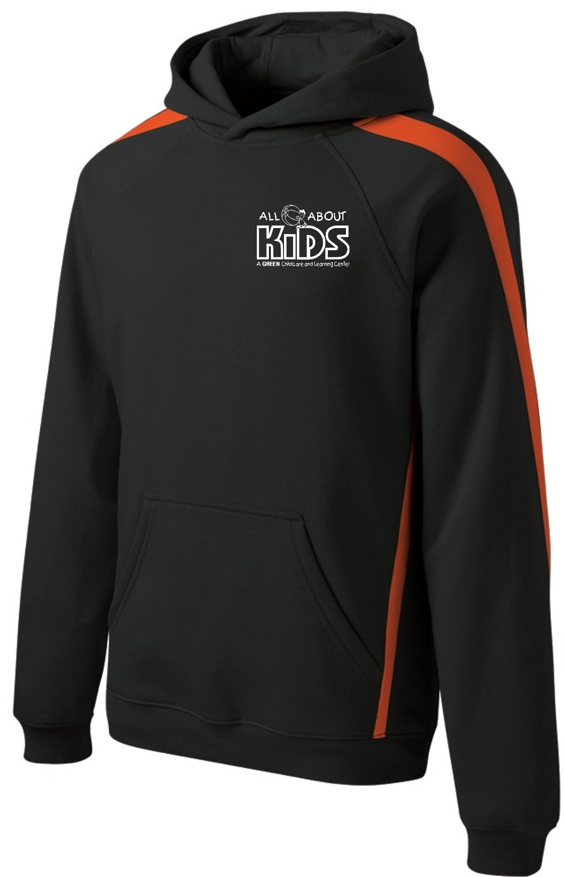Sport-Tek® Sleeve Stripe Pullover Hooded Sweatshirt – ST265 (White Logo)