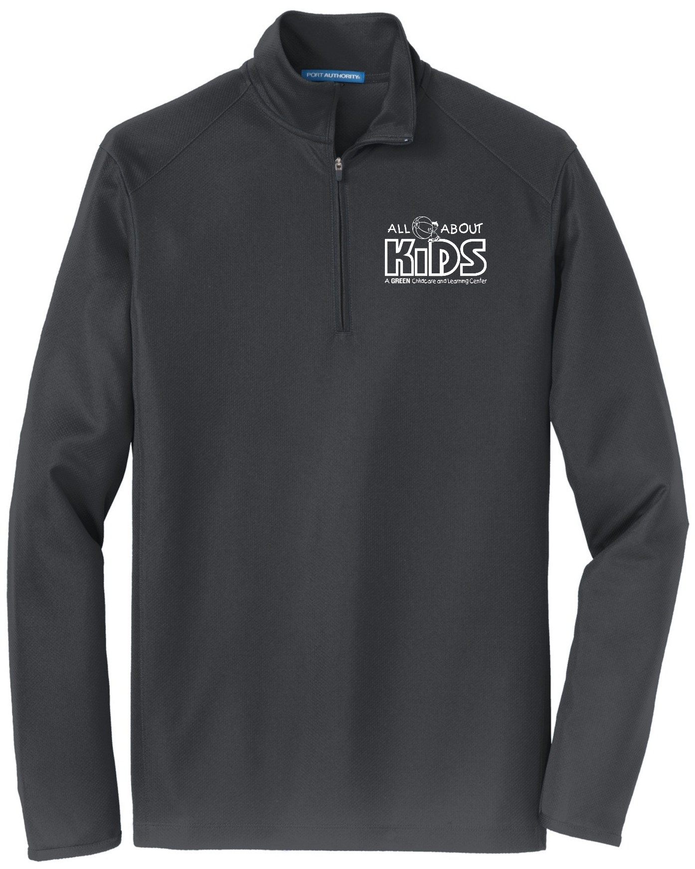 Port Authority® Pinpoint Mesh 1/2-Zip – K806 (White Logo)