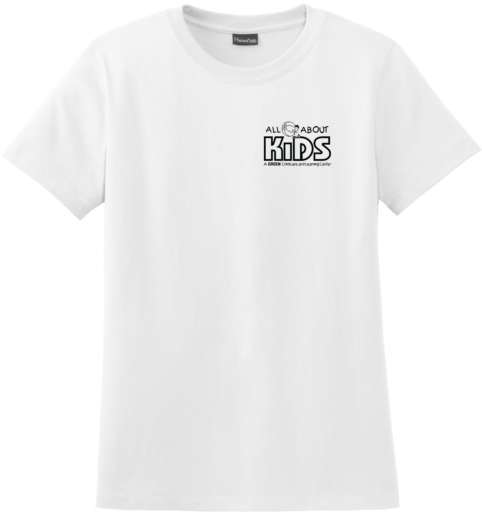 Hanes® – Ladies Perfect-T Cotton T-Shirt - SL04 (Black Logo)