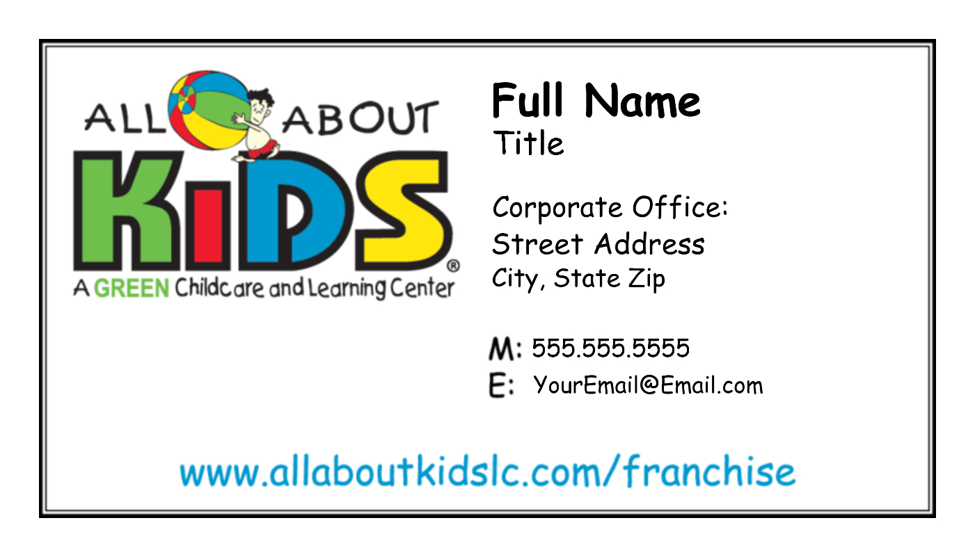 All About Kids Corporate - Business Card