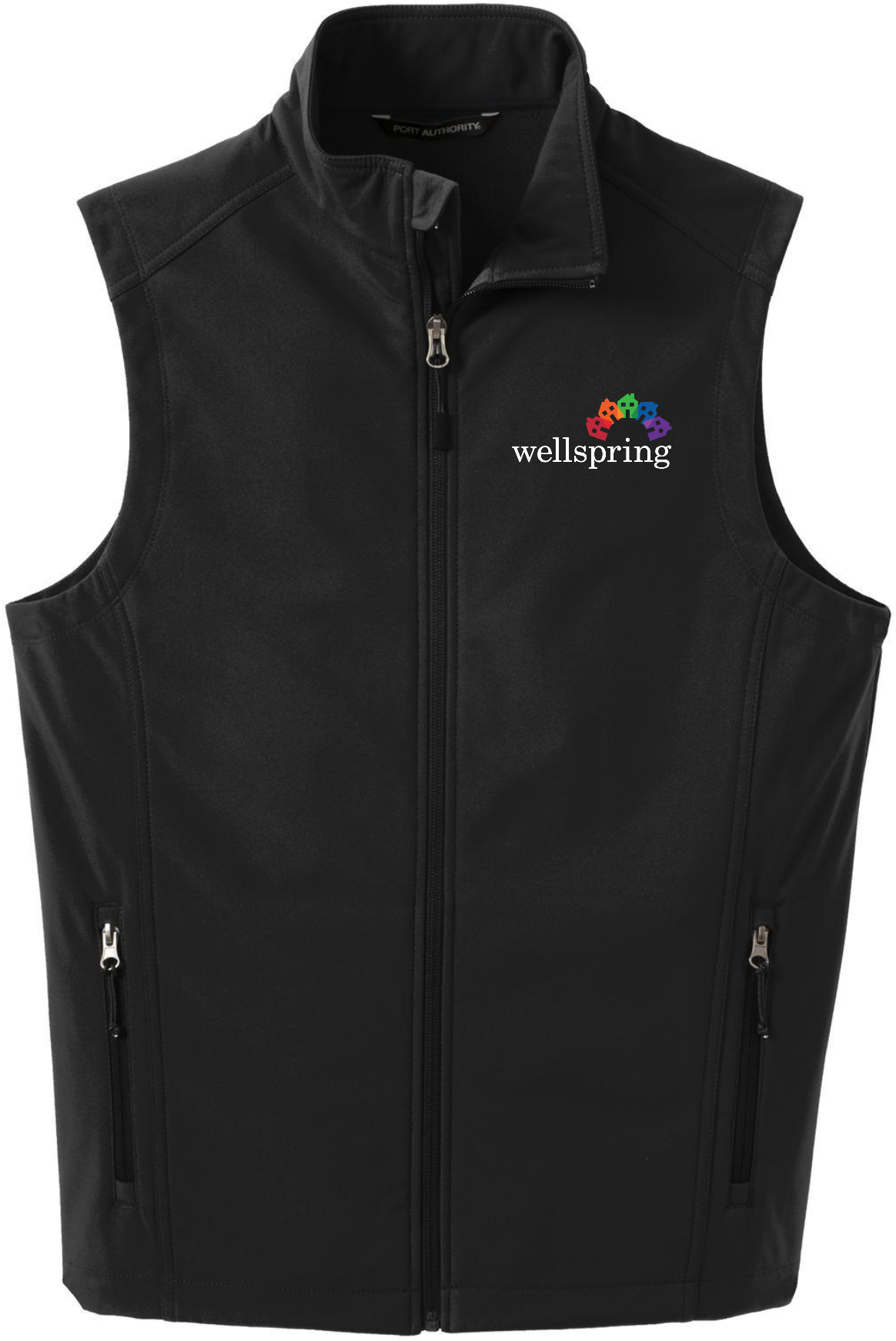 Port Authority® Core Soft Shell Vest - J325 (White Rainbow Logo)