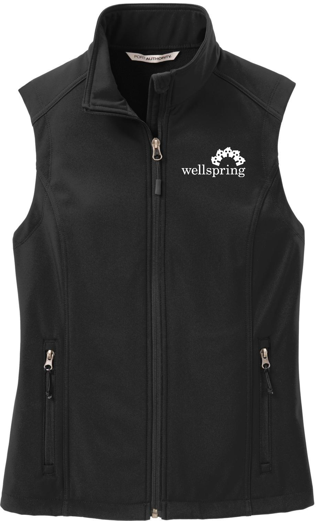Port Authority® Ladies Core Soft Shell Vest - L325 (White Logo)