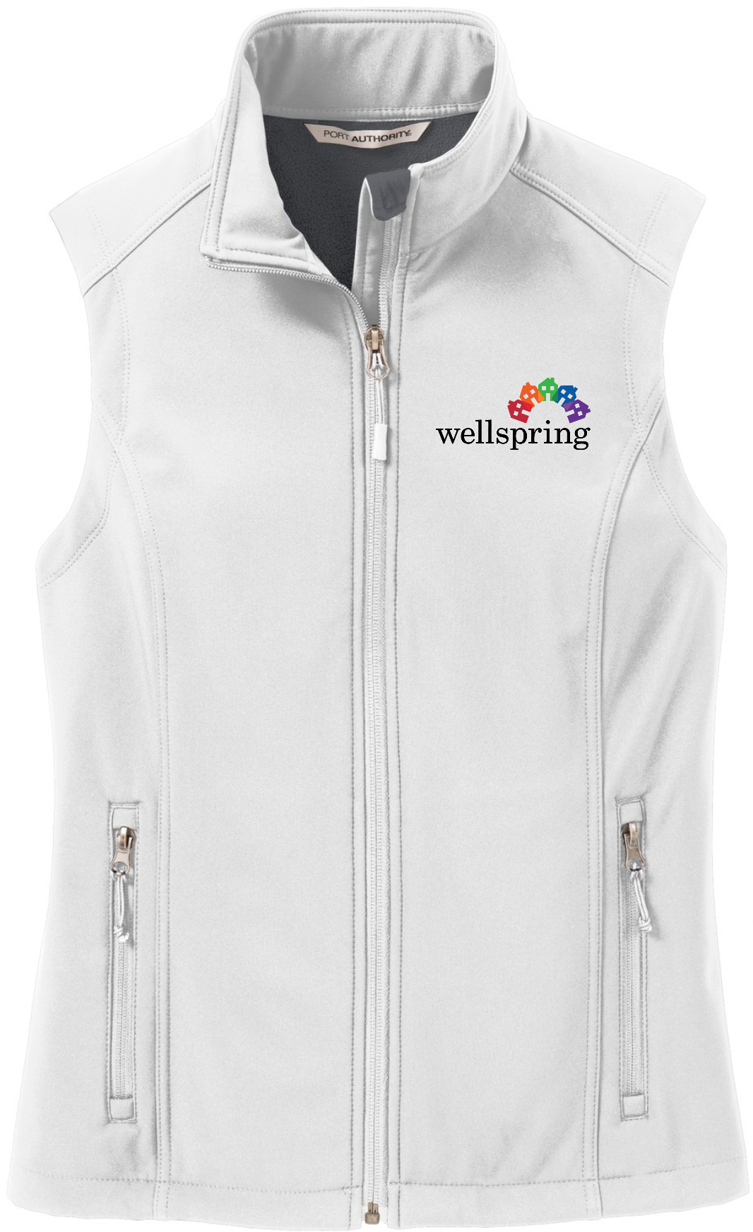 Port Authority® Ladies Core Soft Shell Vest - L325 (Black Rainbow Logo)
