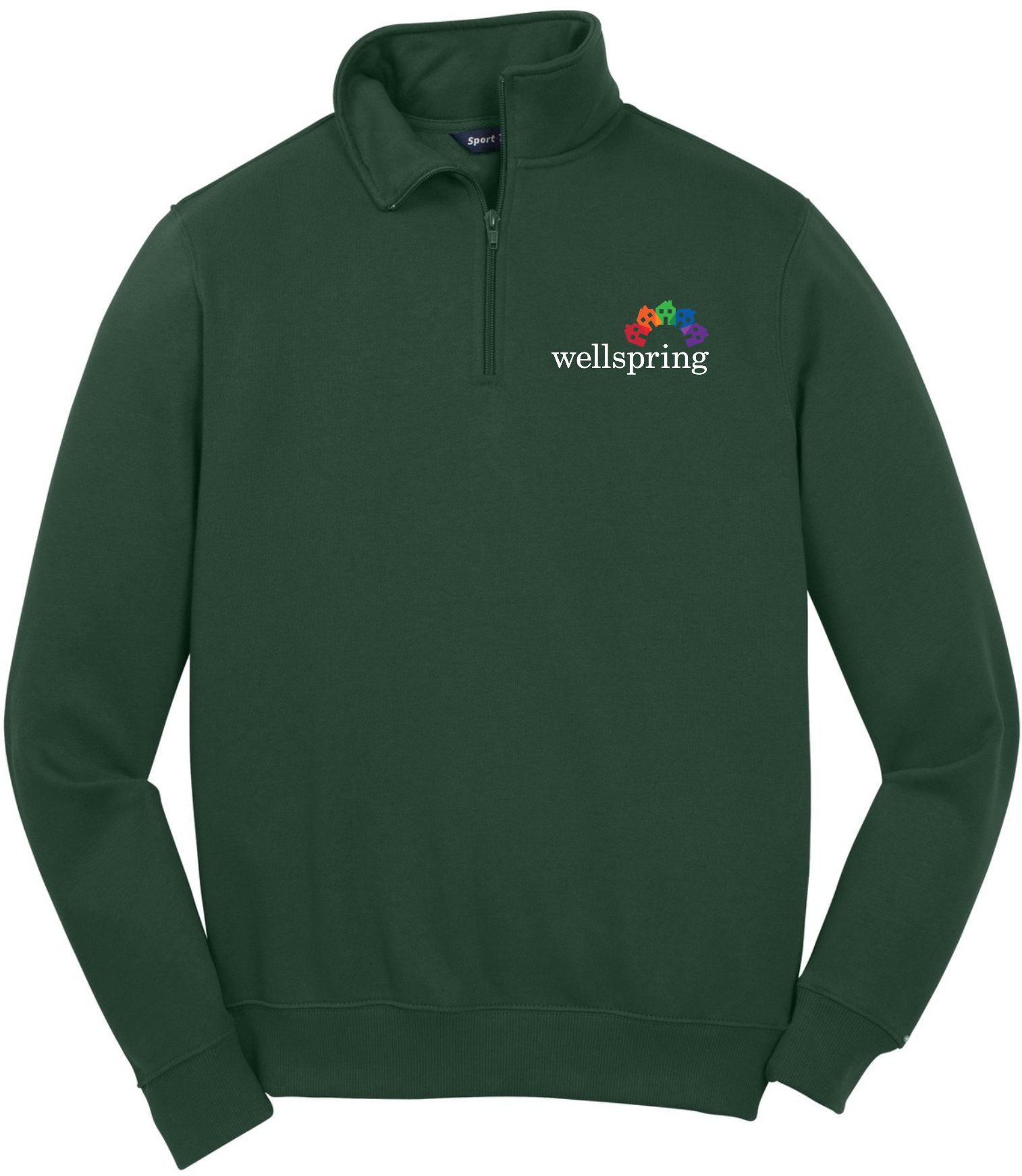 Sport-Tek® 1/4-Zip Sweatshirt - ST253 (White Rainbow Logo)