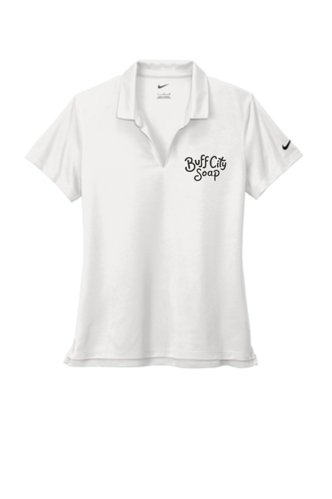 Nike Ladies Dri-FIT Micro Pique 2.0 Polo - NKDC1991 (Charcoal Logo)