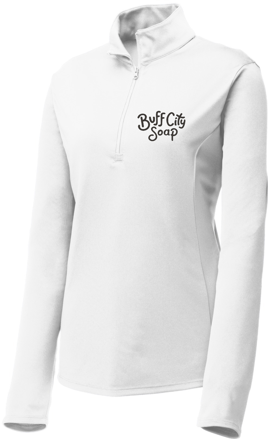Sport-Tek® Ladies PosiCharge® Competitor™ 1/4-Zip Pullover - LST357 (Charcoal Logo)