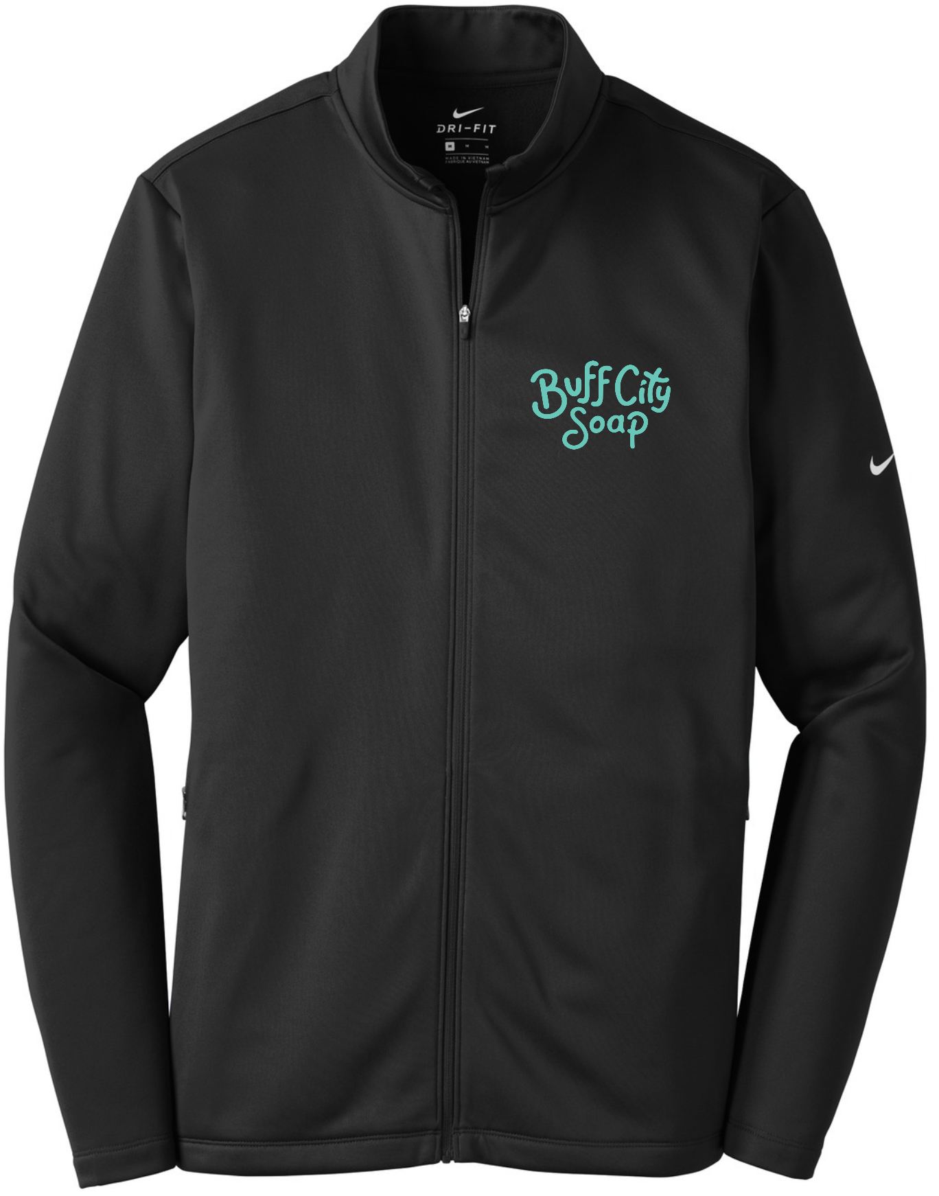 Nike Therma-FIT Full-Zip Fleece - NKAH6418 (Teal Logo)
