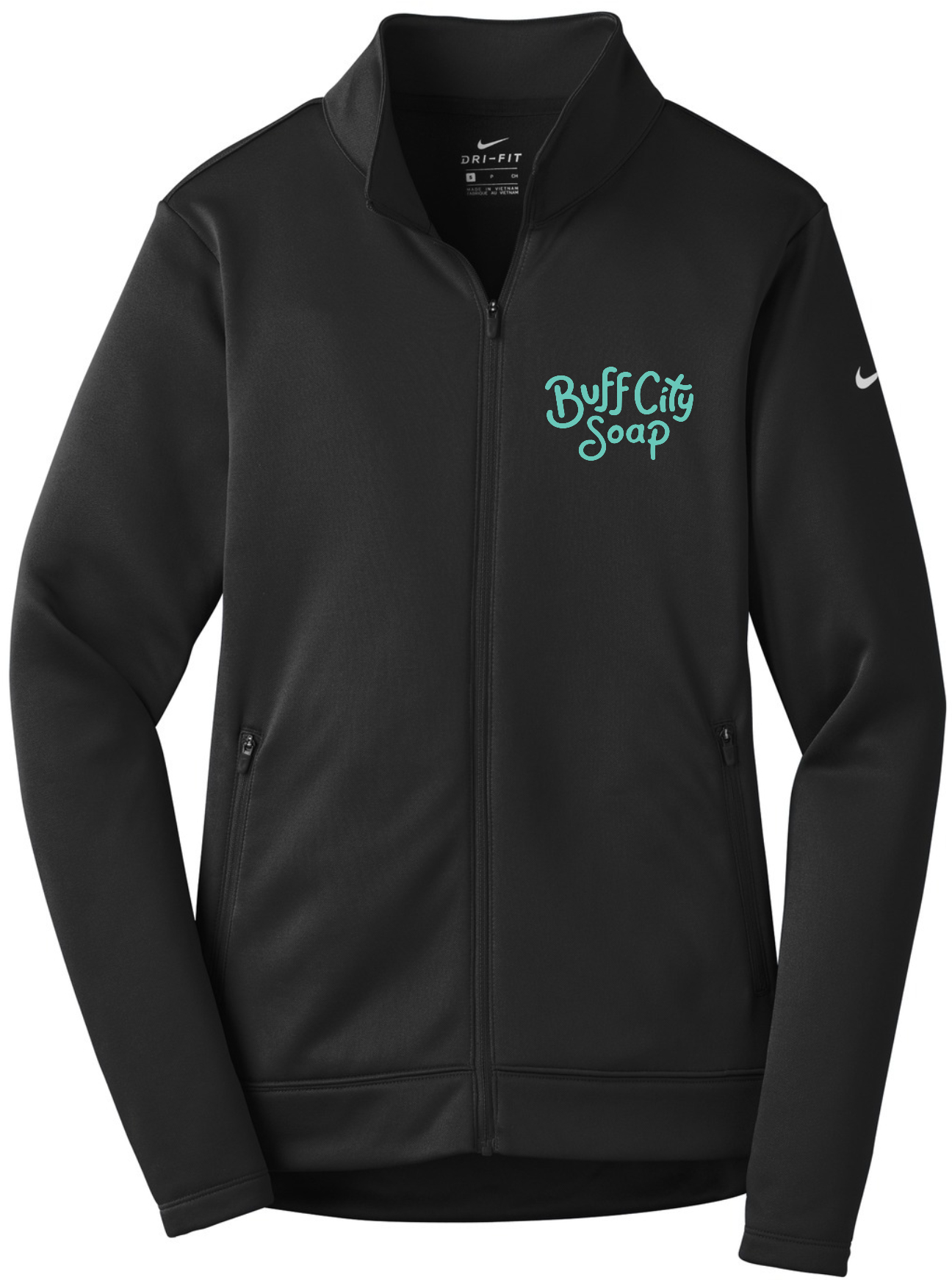 Nike Ladies Therma-FIT Full-Zip Fleece - NKAH6260 (Teal Logo)