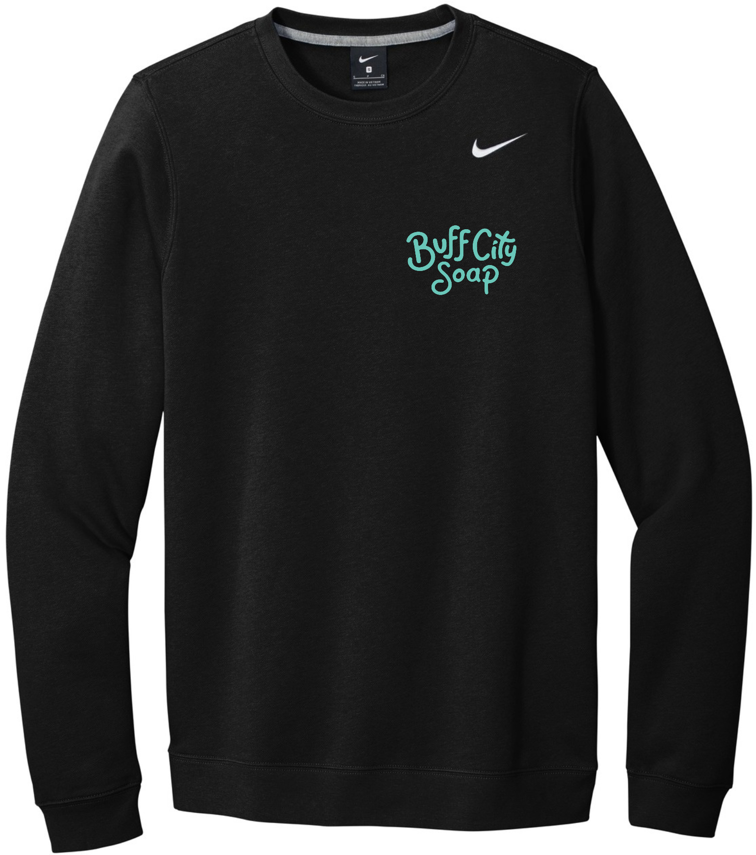 Nike Club Fleece Crew - CJ1614 (Teal Logo)