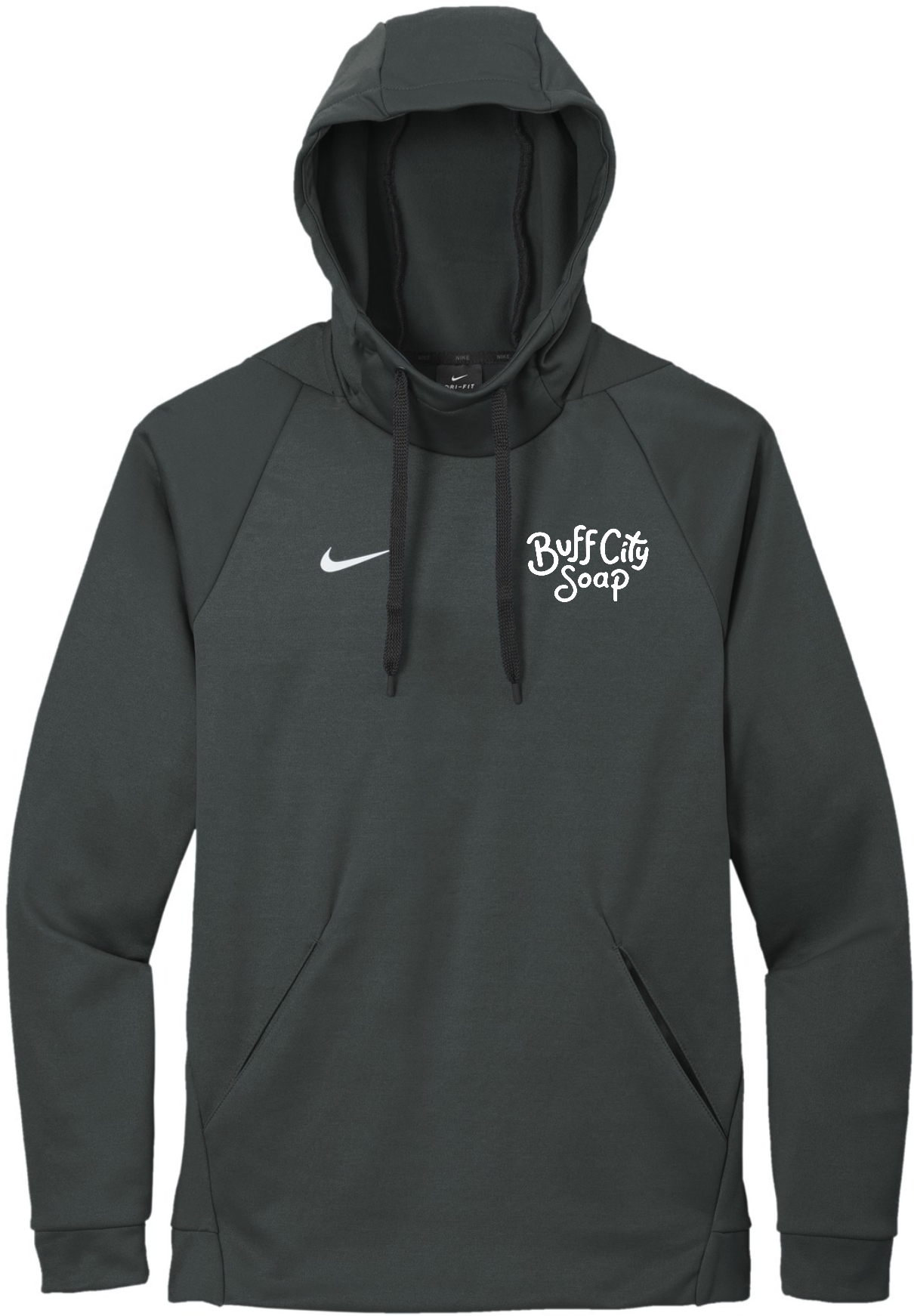 Nike Therma-FIT Pullover Fleece Hoodie - CN9473 (White Logo)