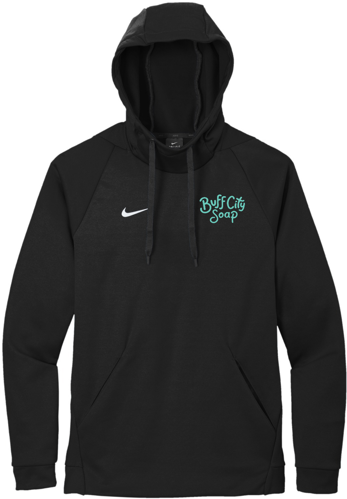 Nike Therma-FIT Pullover Fleece Hoodie - CN9473 (Teal Logo)