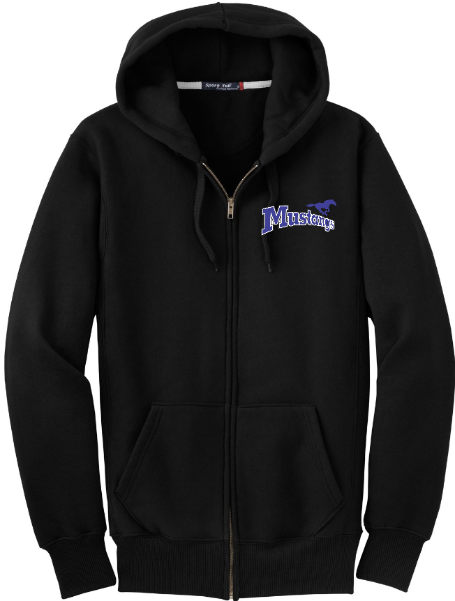 Mustangs Heavy Weight Zip Hoodie