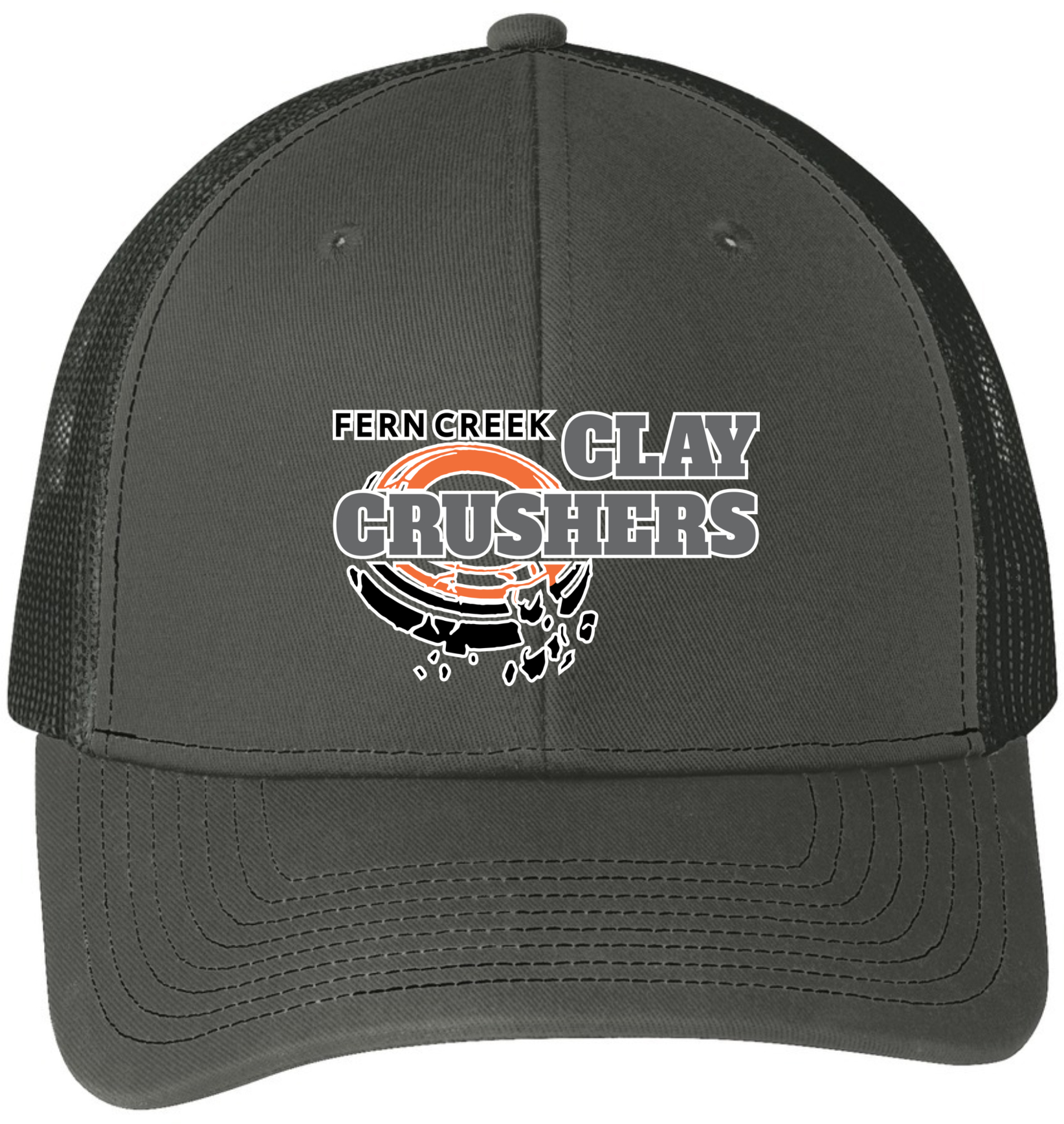 Clay Crushers - Port Authority® Snapback Trucker Cap - C112 (Outlined Logo) Embroidery