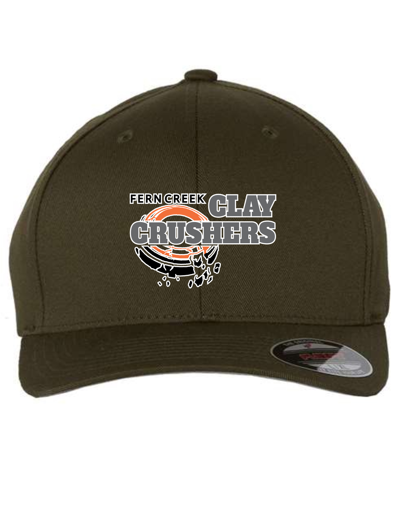 Clay Crushers - Flexfit - Cotton Blend Cap - 6277 (Outlined Logo) Embroidery
