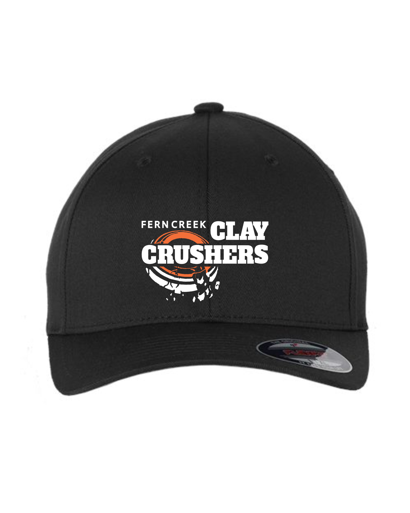Clay Crushers - Flexfit - Cotton Blend Cap - 6277 (White Logo) Embroidery