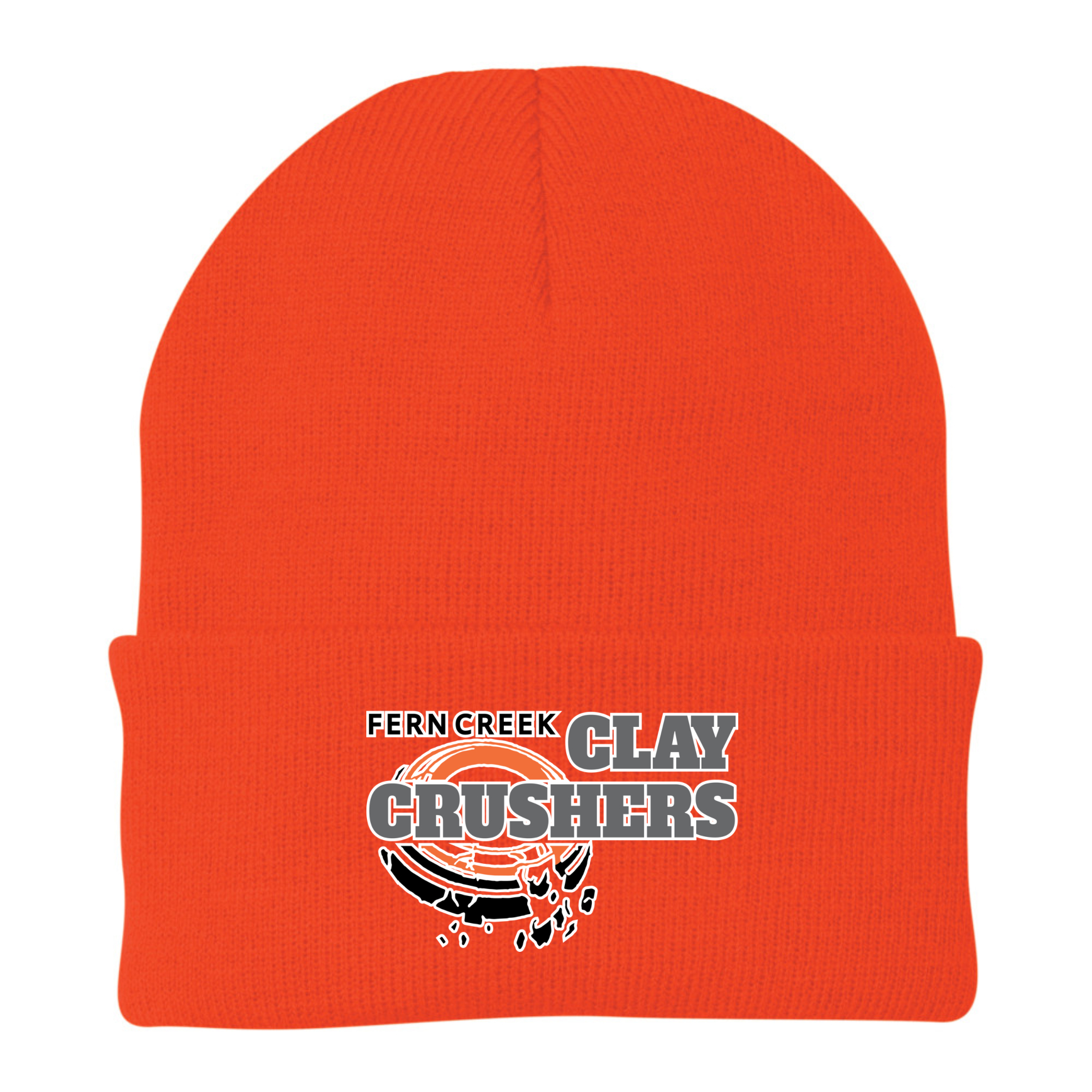 Clay Crushers - Port & Company® - Knit Cap - CP90 (Outlined Logo) Embroidery