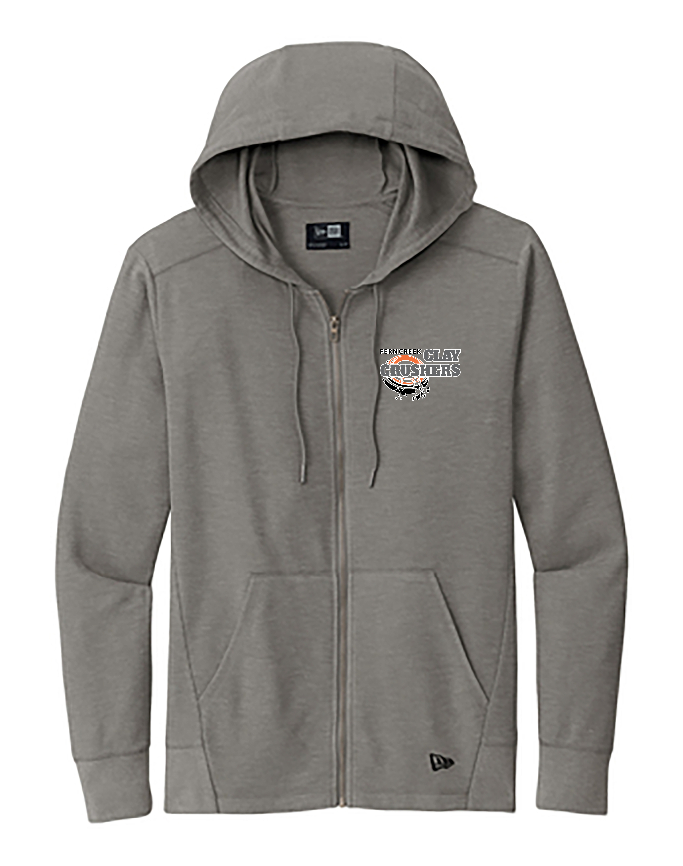 Clay Crushers -New Era® Thermal Full-Zip Hoodie - NEA141 (Outlined Logo) DTF