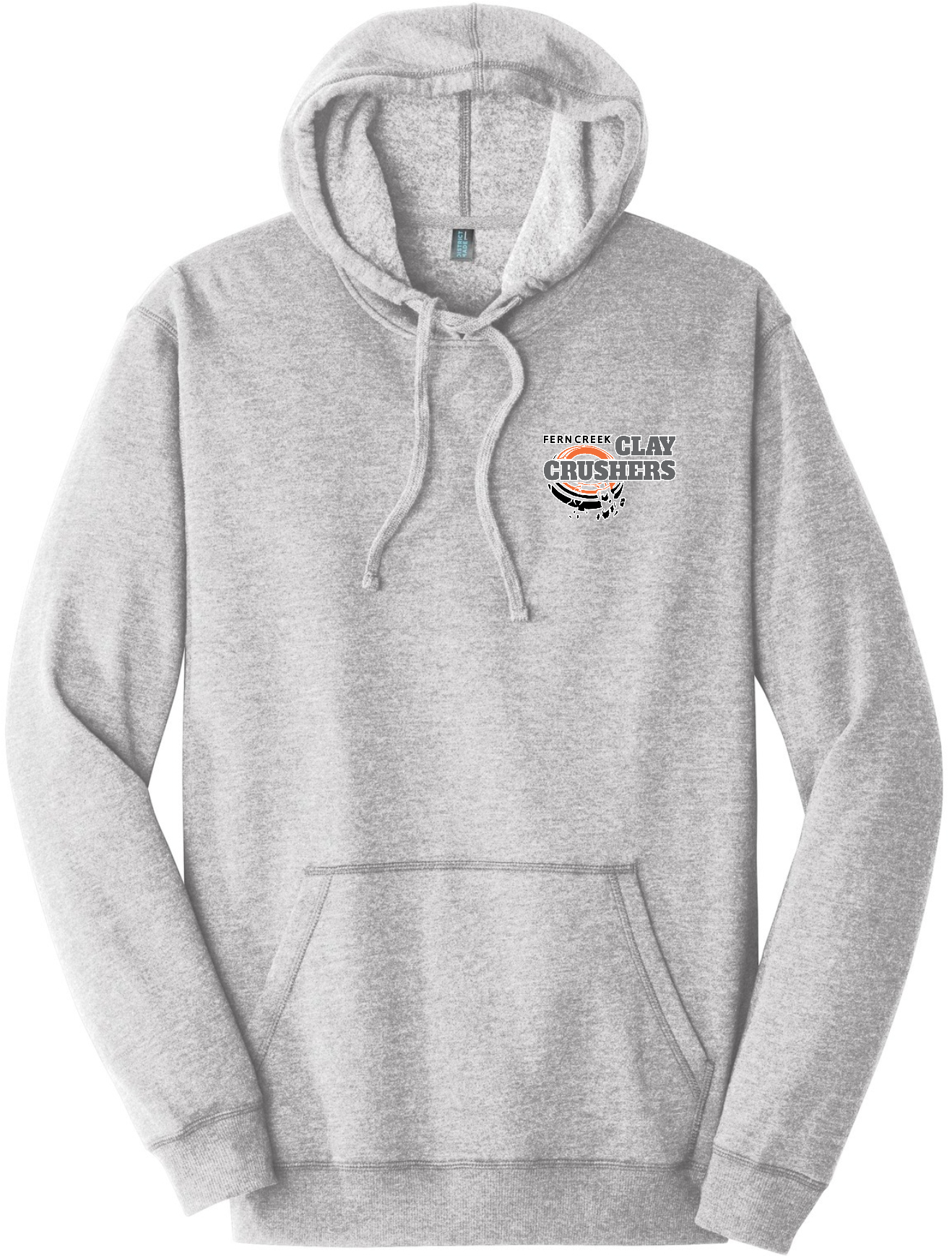 Clay Crushers - District ® Lightweight Fleece Hoodie - DM391 (Outlined Logo) DTF