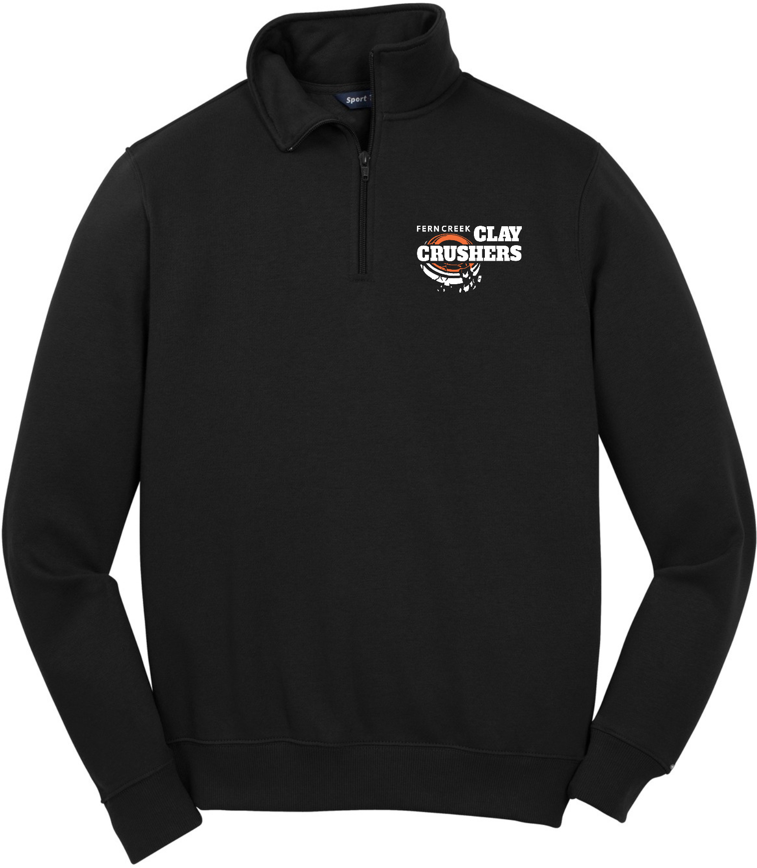 Clay Crushers - Sport-Tek® 1/4-Zip Sweatshirt - ST253 (White Logo) Embroidery