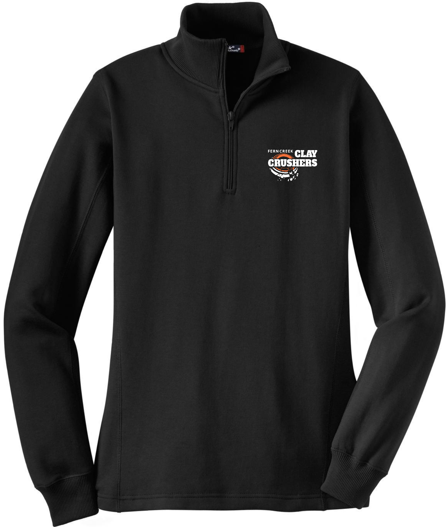 Clay Crushers - Sport-Tek® Ladies 1/4-Zip Sweatshirt - LST253 (White Logo) Embroidery