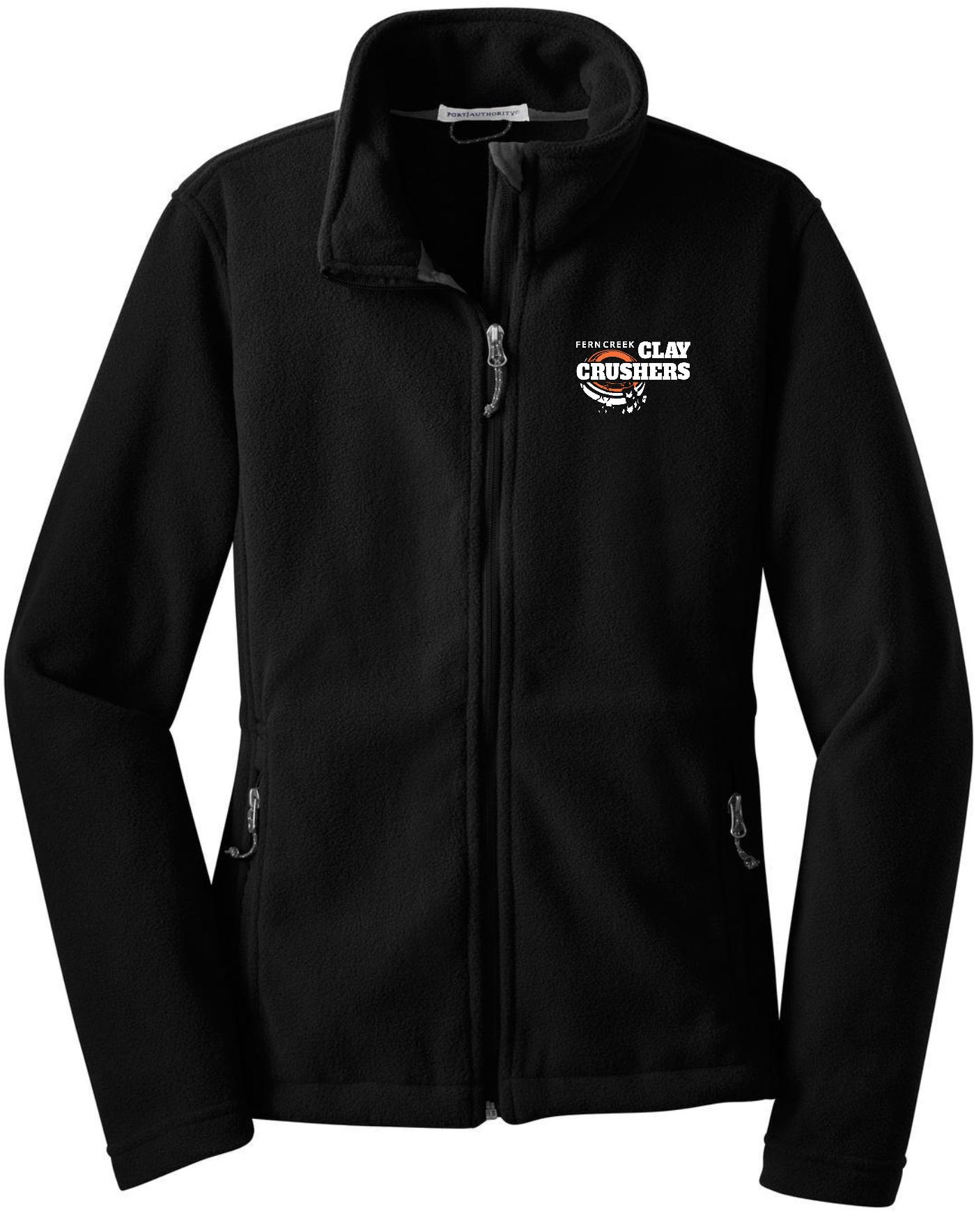 Clay Crushers - Port Authority® Ladies Value Fleece Jacket - L217 (White Logo) Embroidery