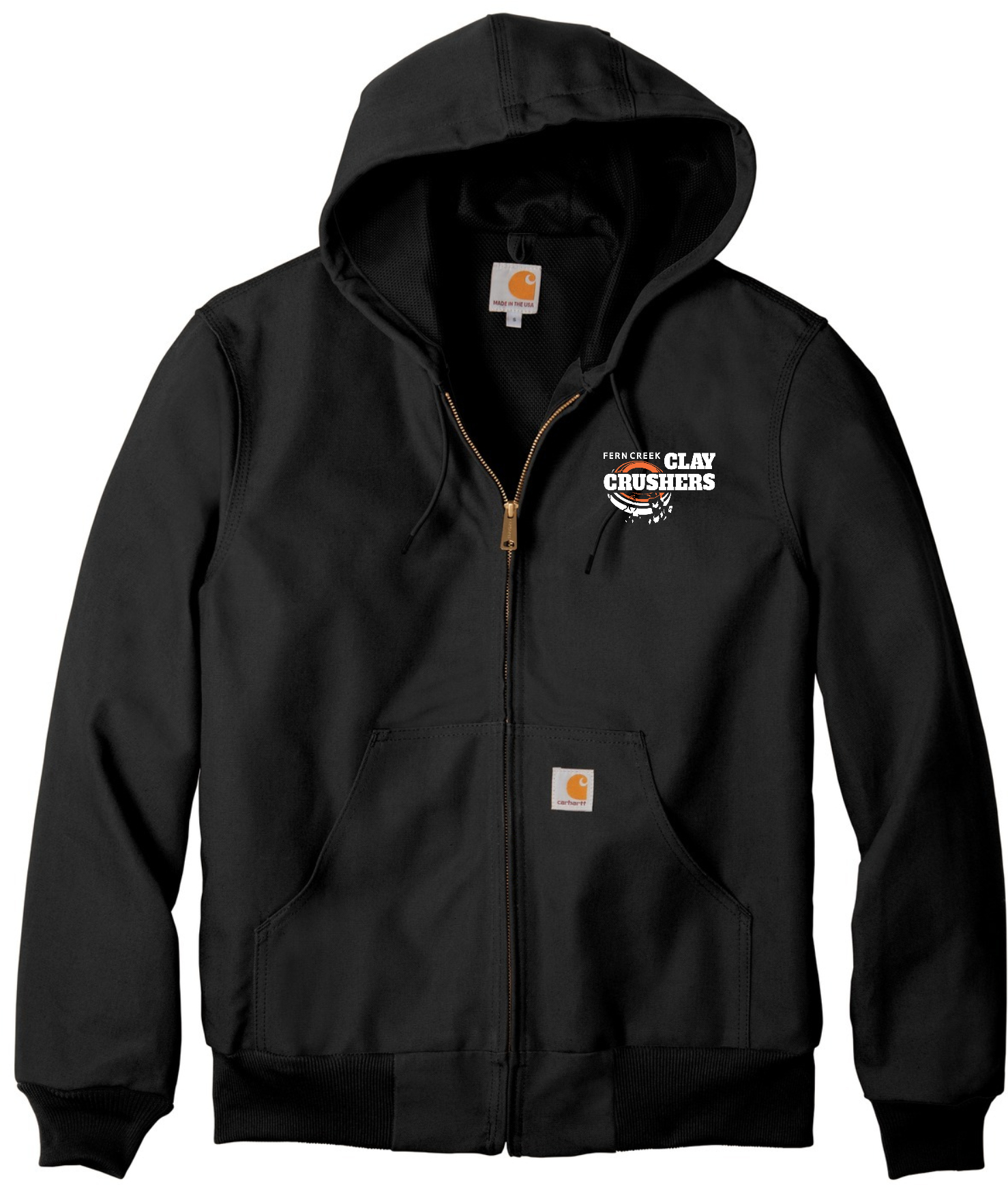 Clay Crushers - Carhartt ® Thermal-Lined Duck Active Jac - CTJ131 (White Logo) Embroidery