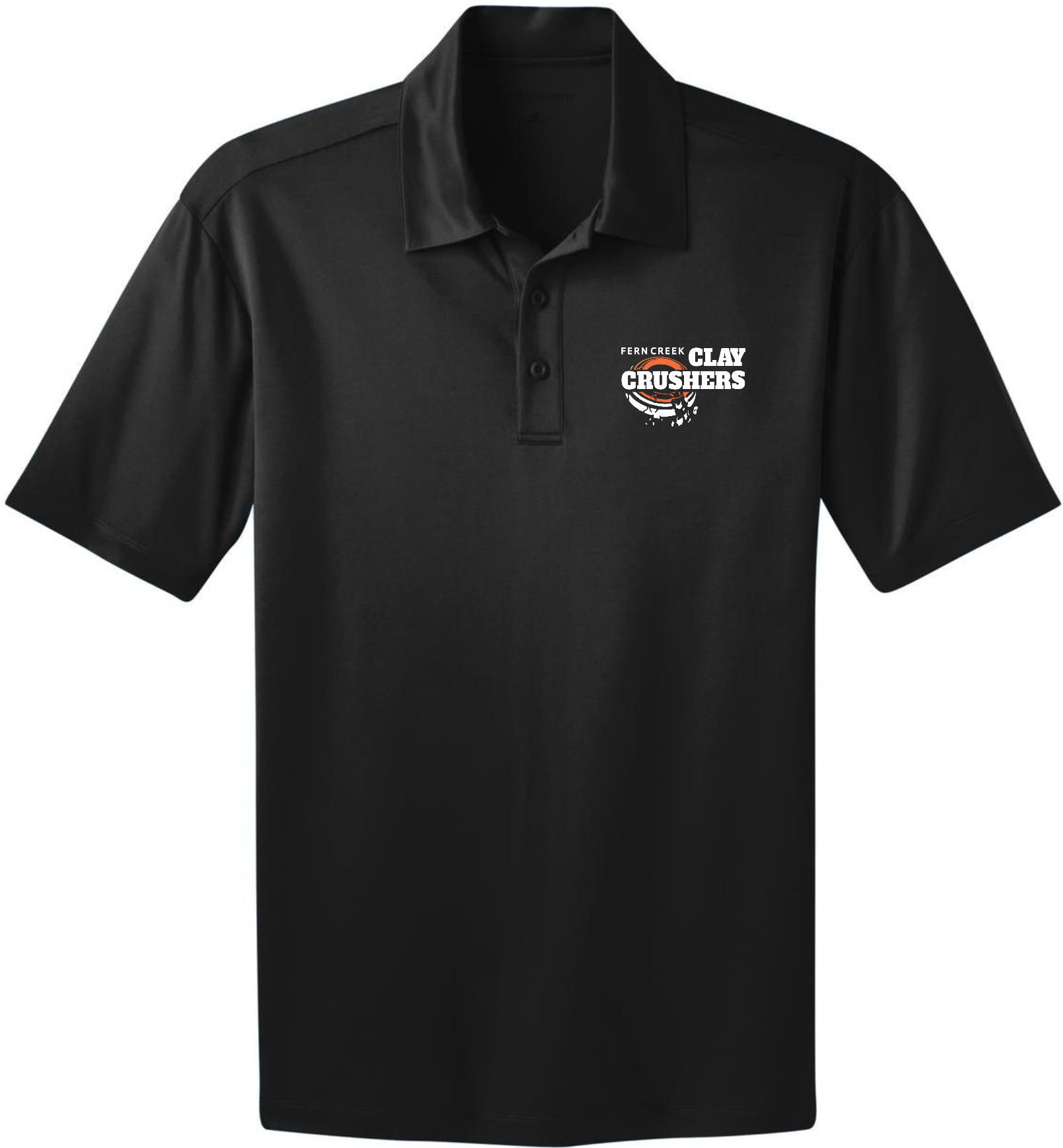 Clay Crushers - Port Authority® Silk Touch™ Performance Polo - K540 (White Logo) DTF