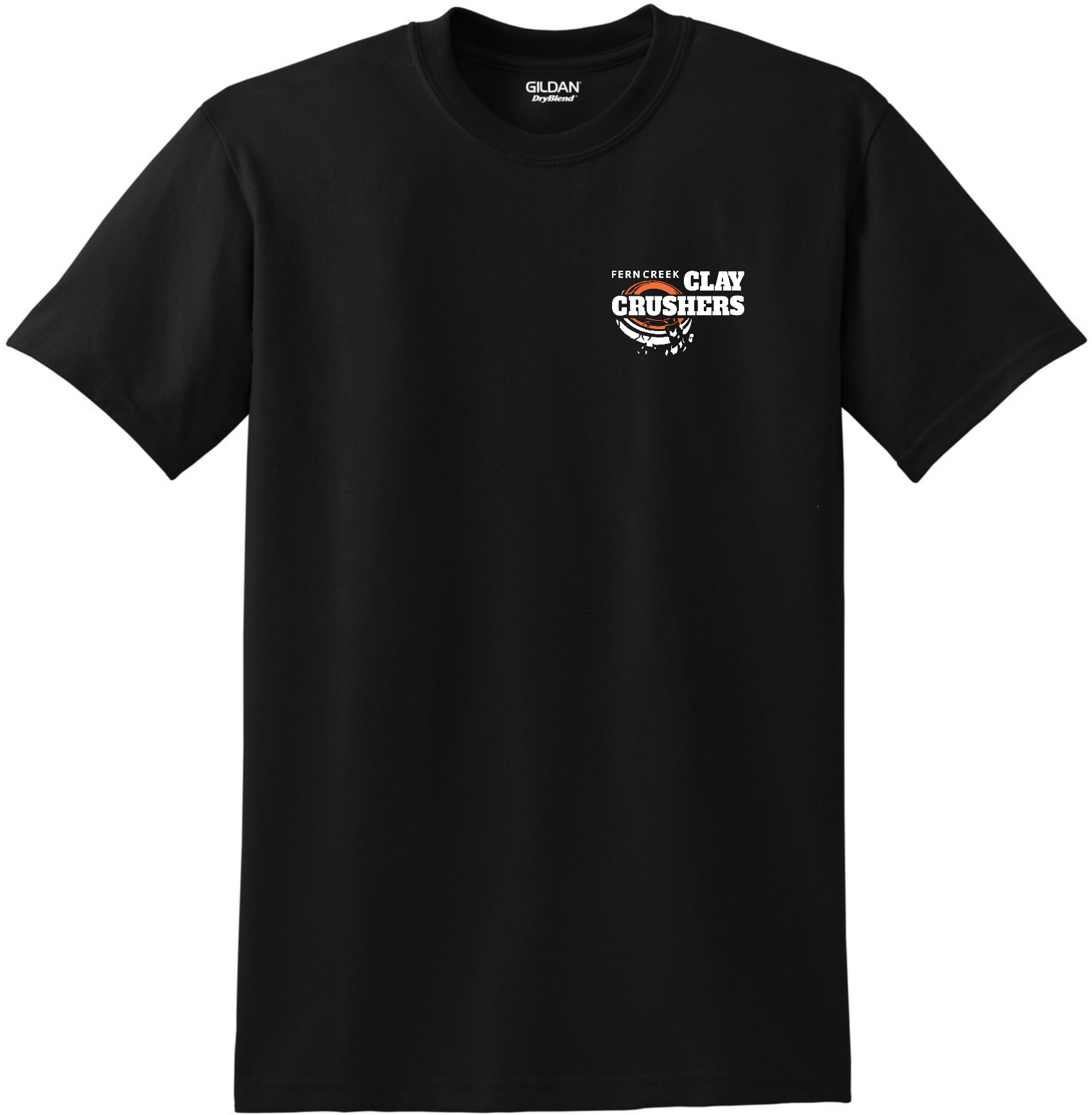 Clay Crushers - Gildan® - DryBlend® 50 Cotton/50 Poly T-Shirt - 8000 (White Logo) DTF