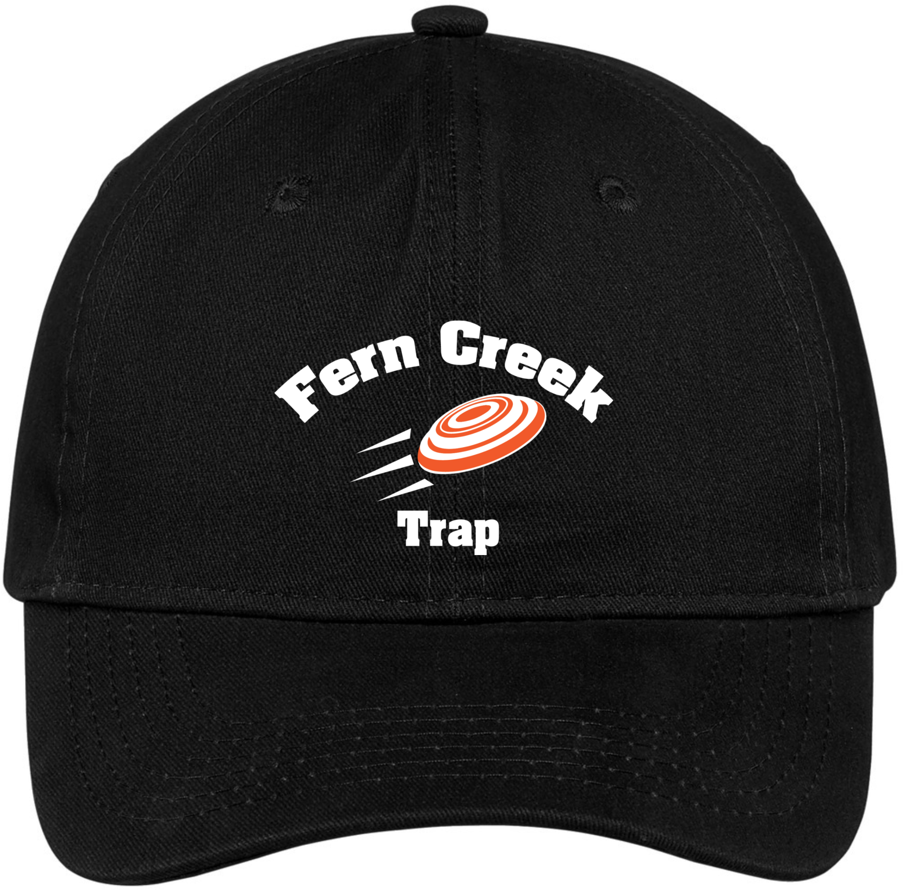 Fern Creek Trap – Port & Company® - Brushed Twill Low Profile Cap - CP77 (White Logo) Embroidery