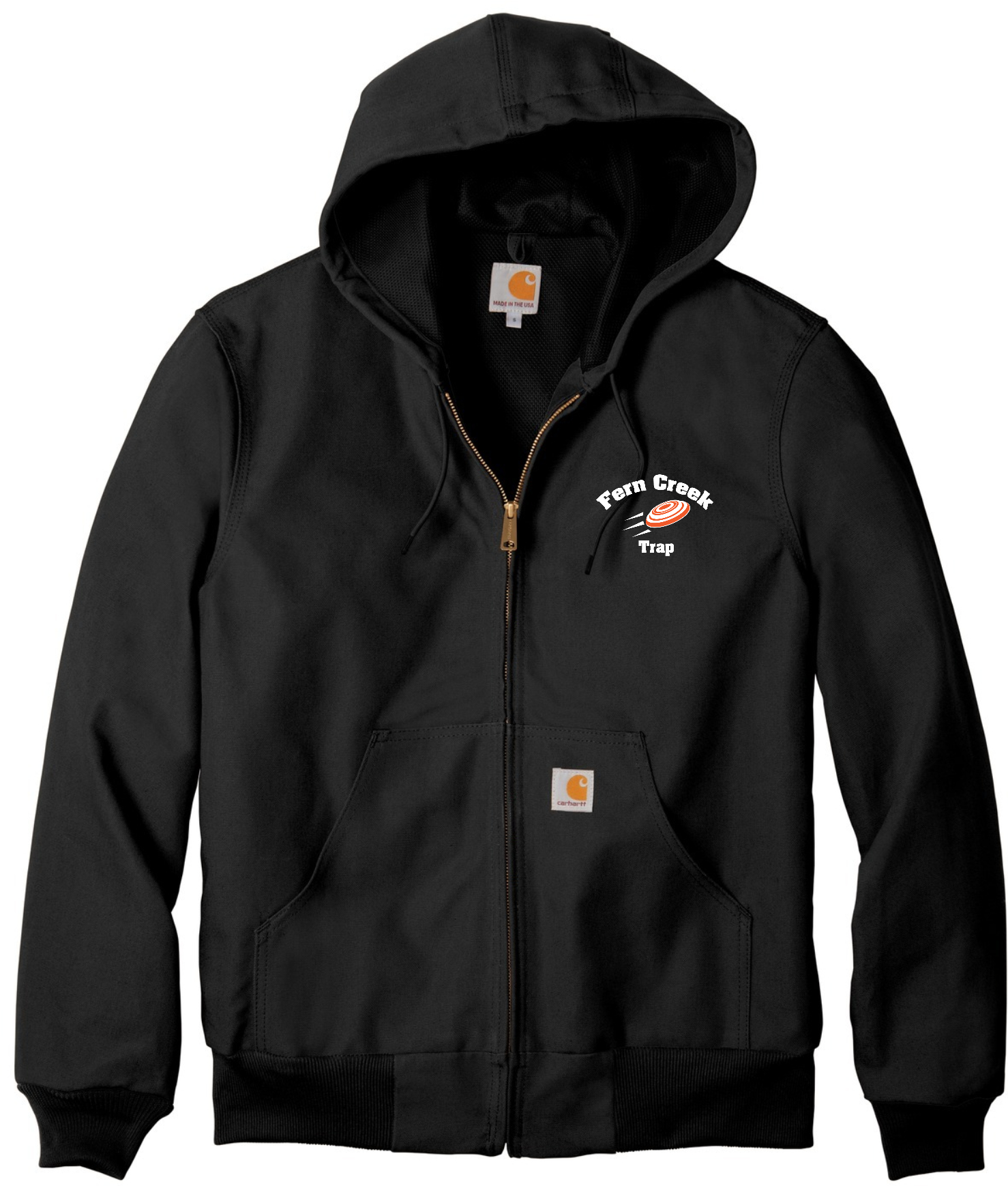 Fern Creek Trap – Carhartt ® Thermal-Lined Duck Active Jac - CTJ131 (White Logo) Embroidery